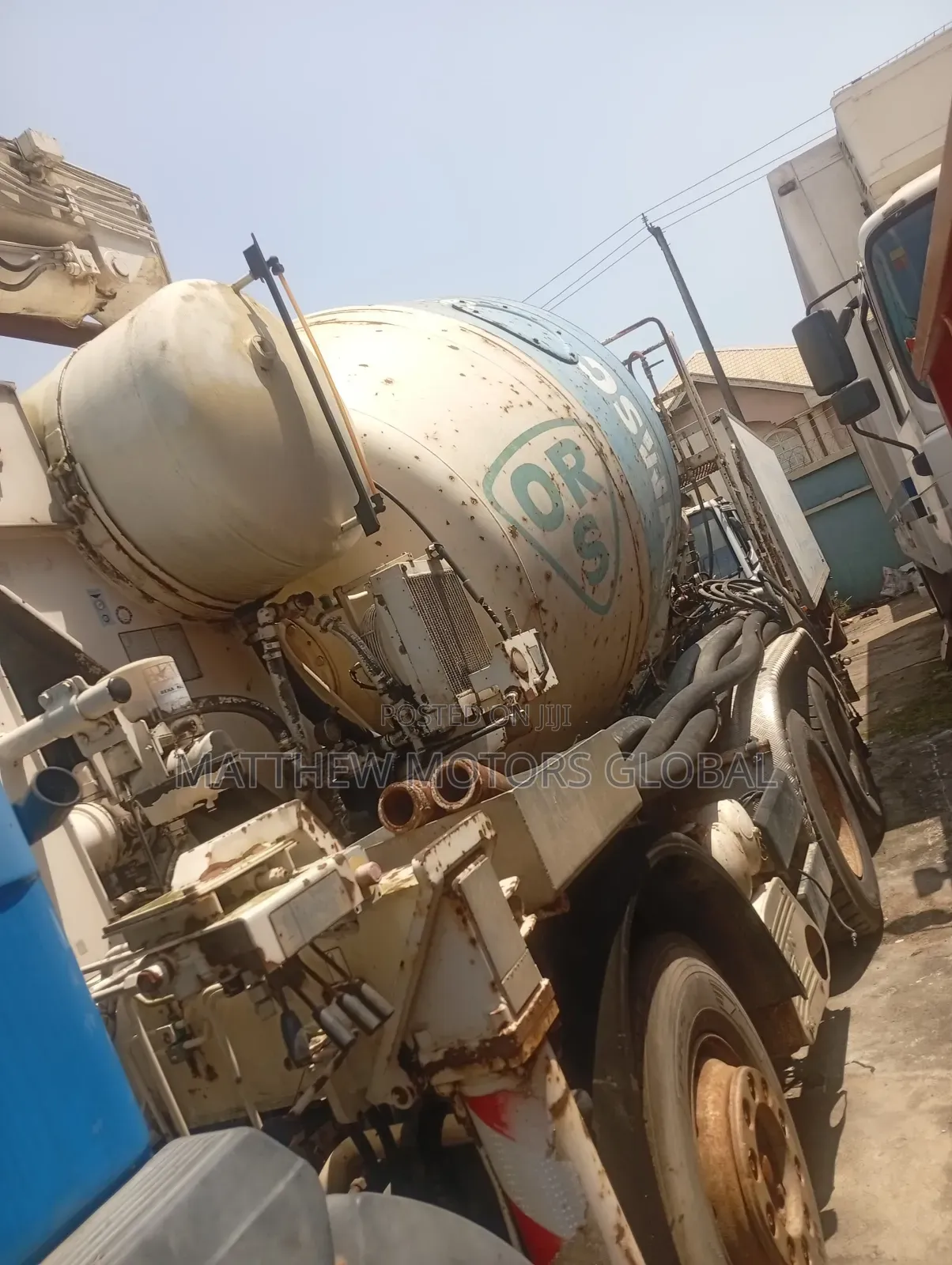 Man Diesel Concrete Mixer Pump Truck 12 Tire