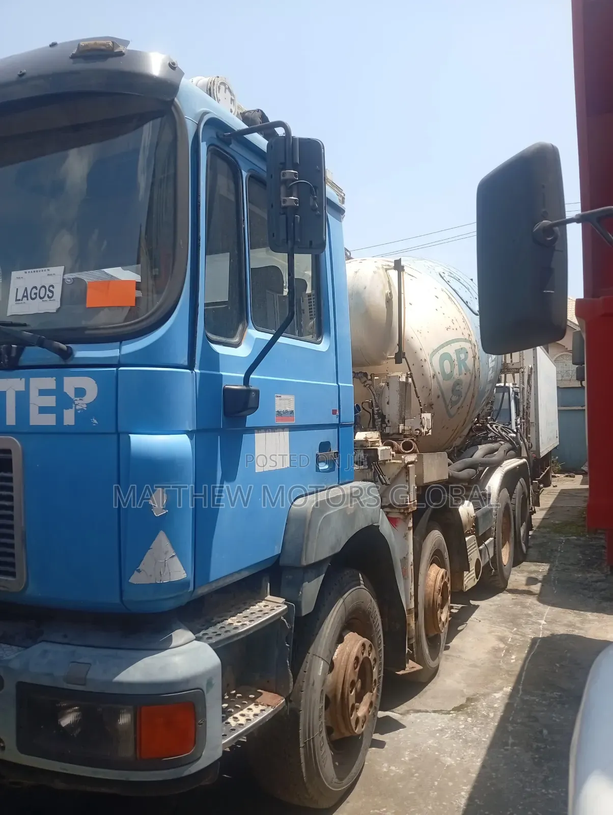 Man Diesel Concrete Mixer Pump Truck 12 Tire