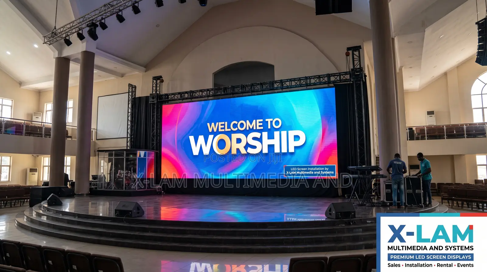 LED Screen Installation for Event Centers