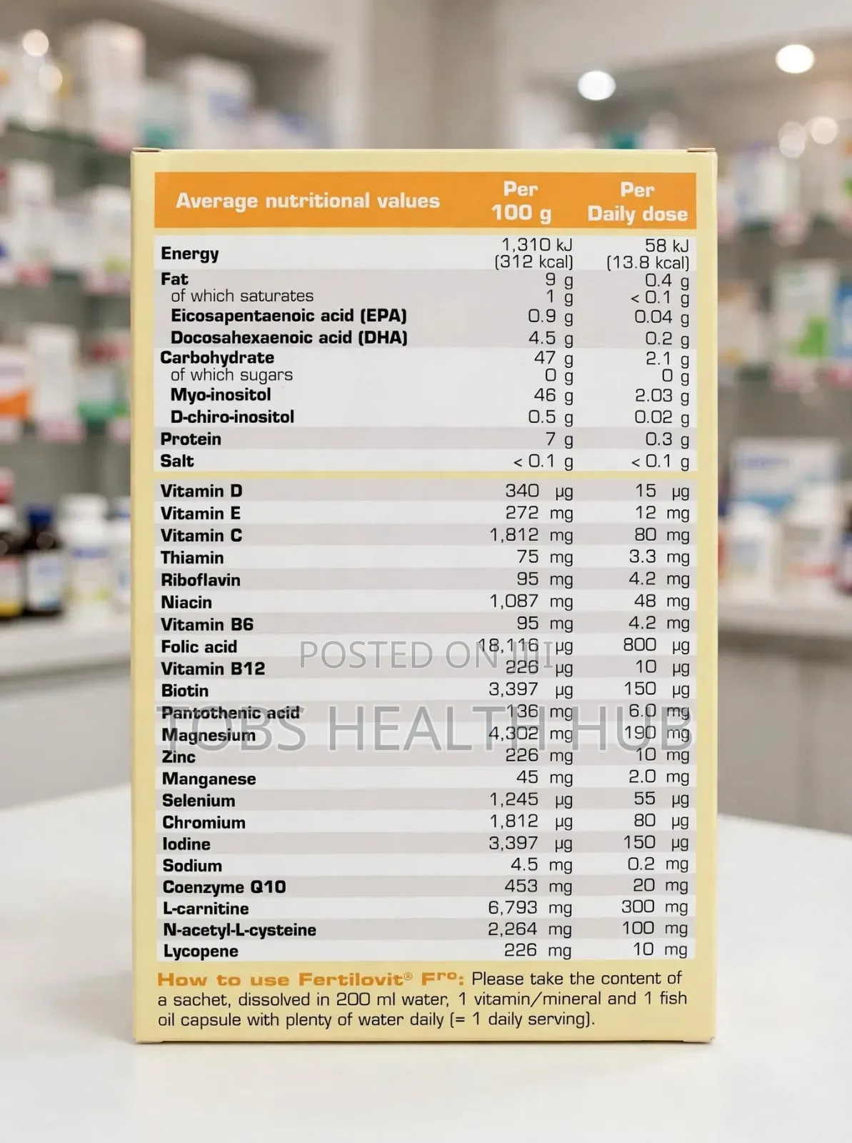 Fertilovit F PC for PCOS - 90 PCS - Made in Germany