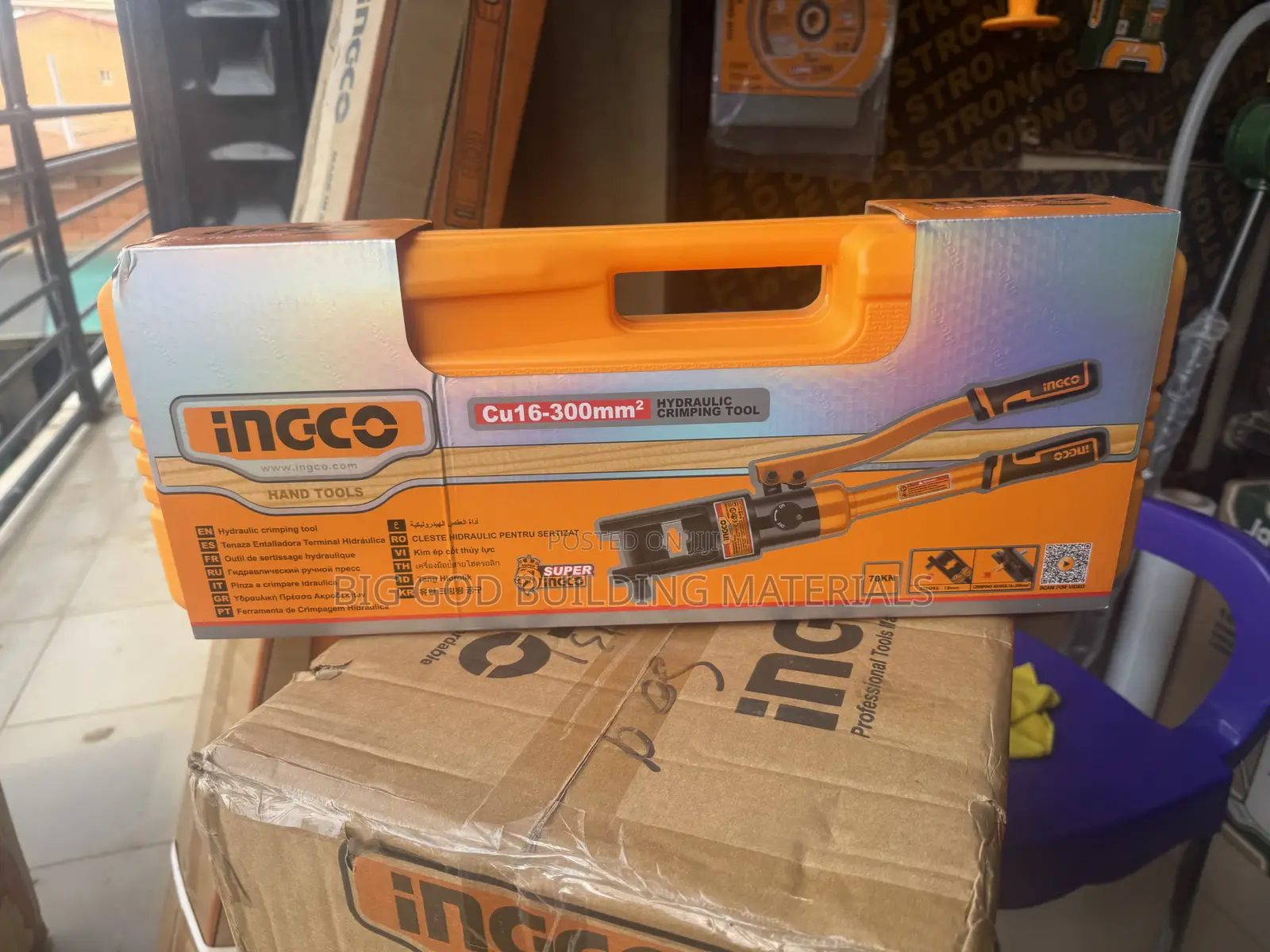 INGCO Hydraulic Crimping Tool (CU16–300mm2)(cable Lock)