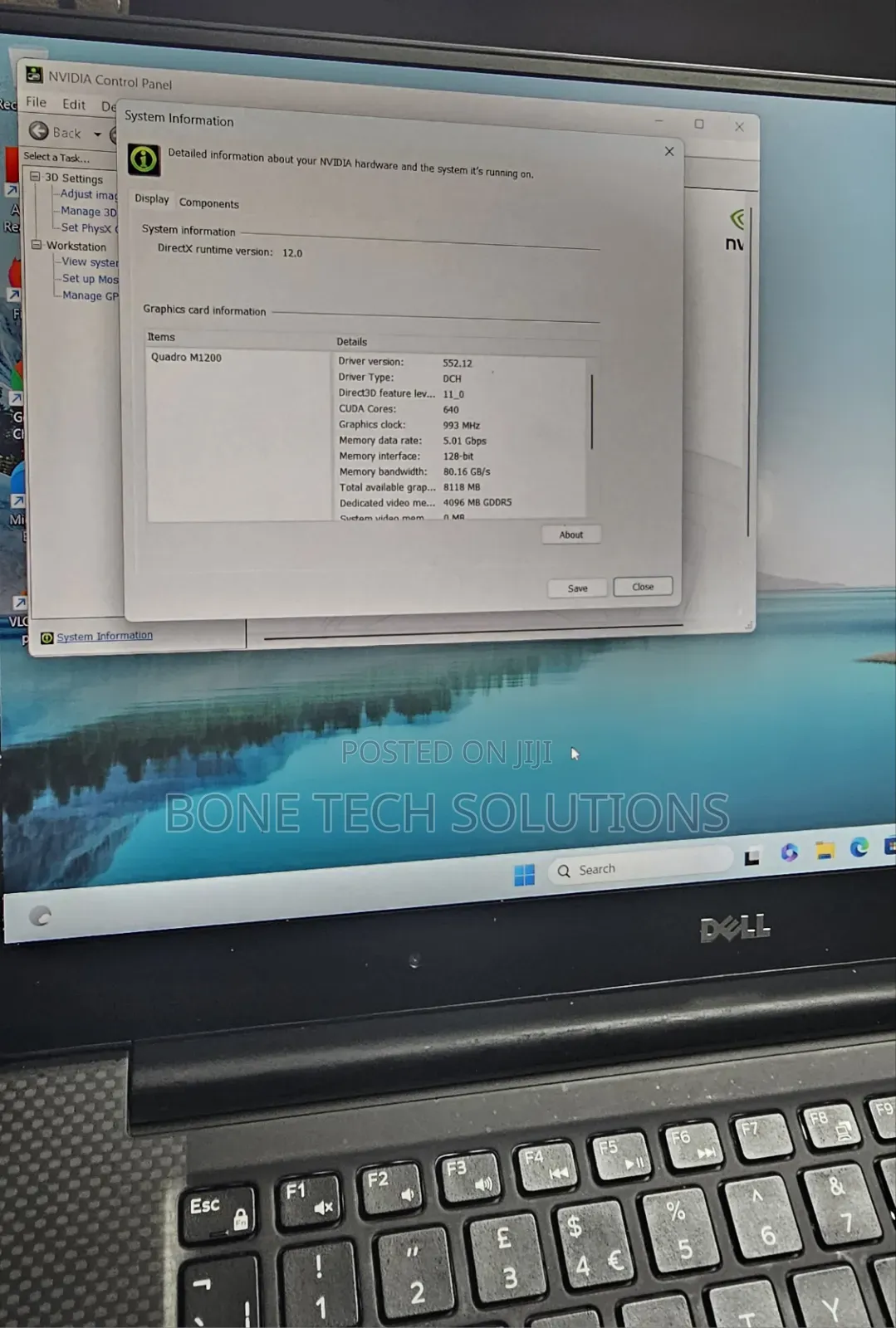 Laptop Dell Precision 15 5520 16GB Intel Core i5 SSD 16 GB