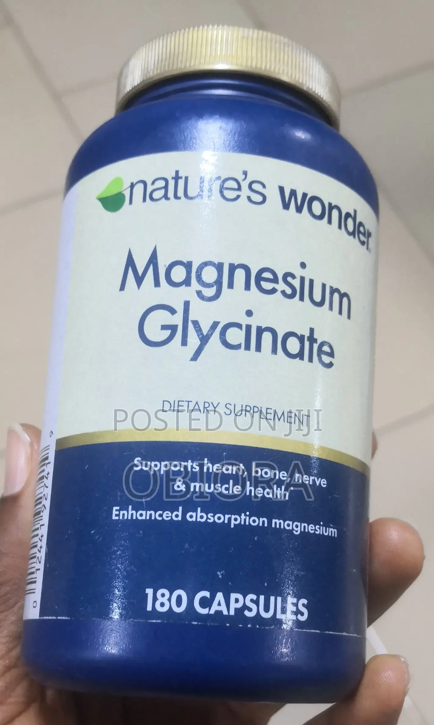 Nature's Wonder Magnesium Glycinate 100 Mg Capsules X180