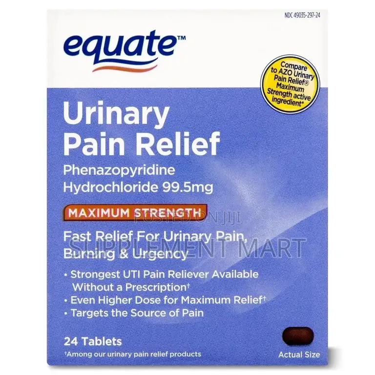 Maximum Strength Urinary Pain Relief Phenazopyridine Tablets, 99.5 Mg