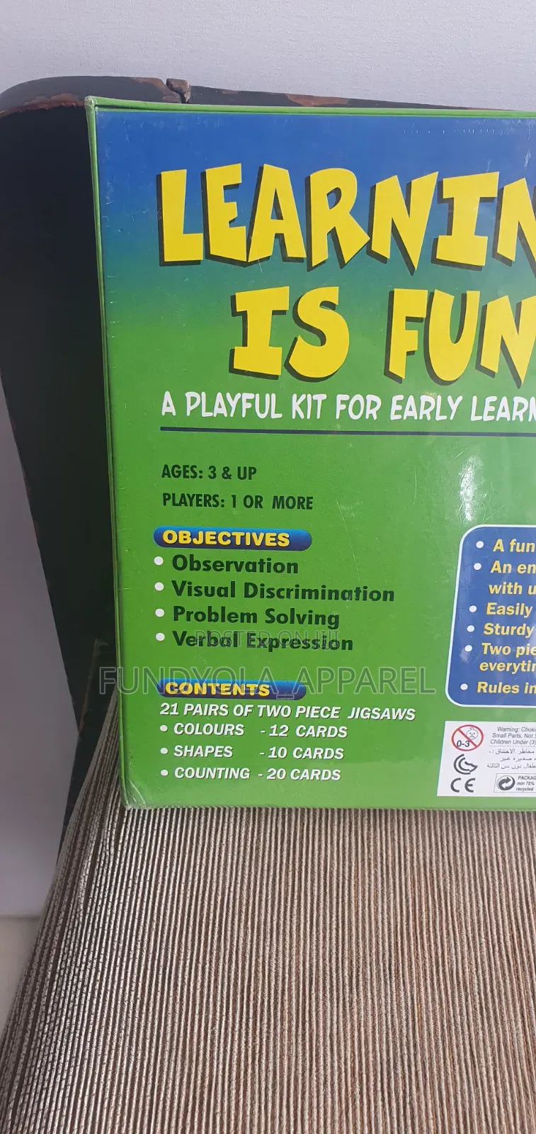 Jigsaw Learning Cards for Children