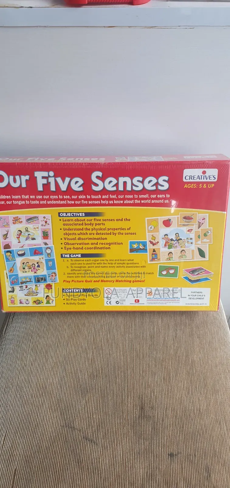 Learning Flash Cards Our Five Senses