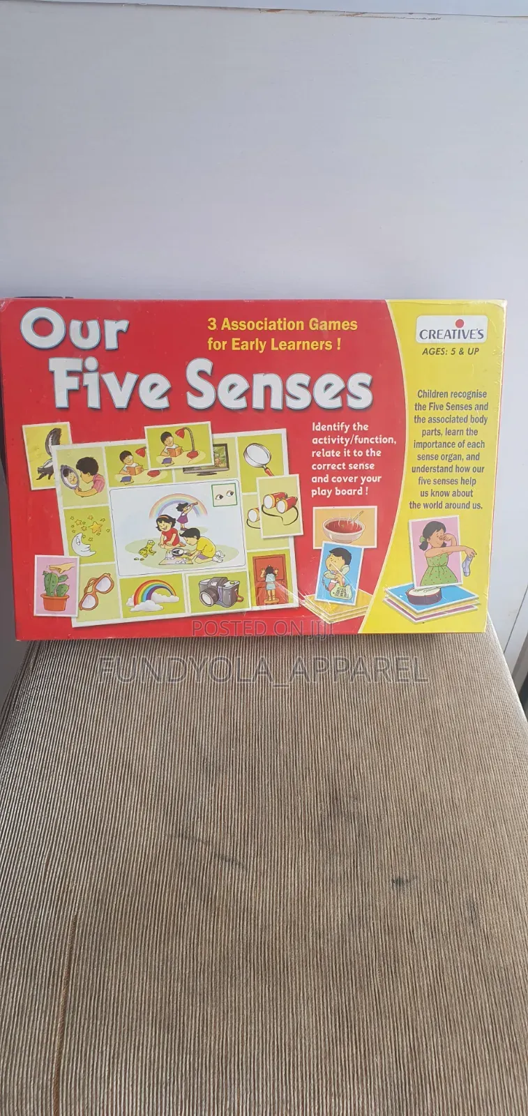 Learning Flash Cards Our Five Senses