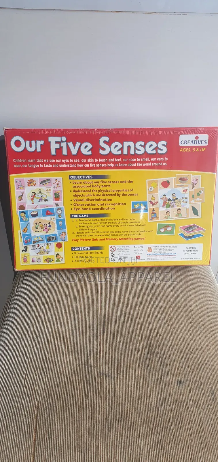Learning Flash Cards Our Five Senses