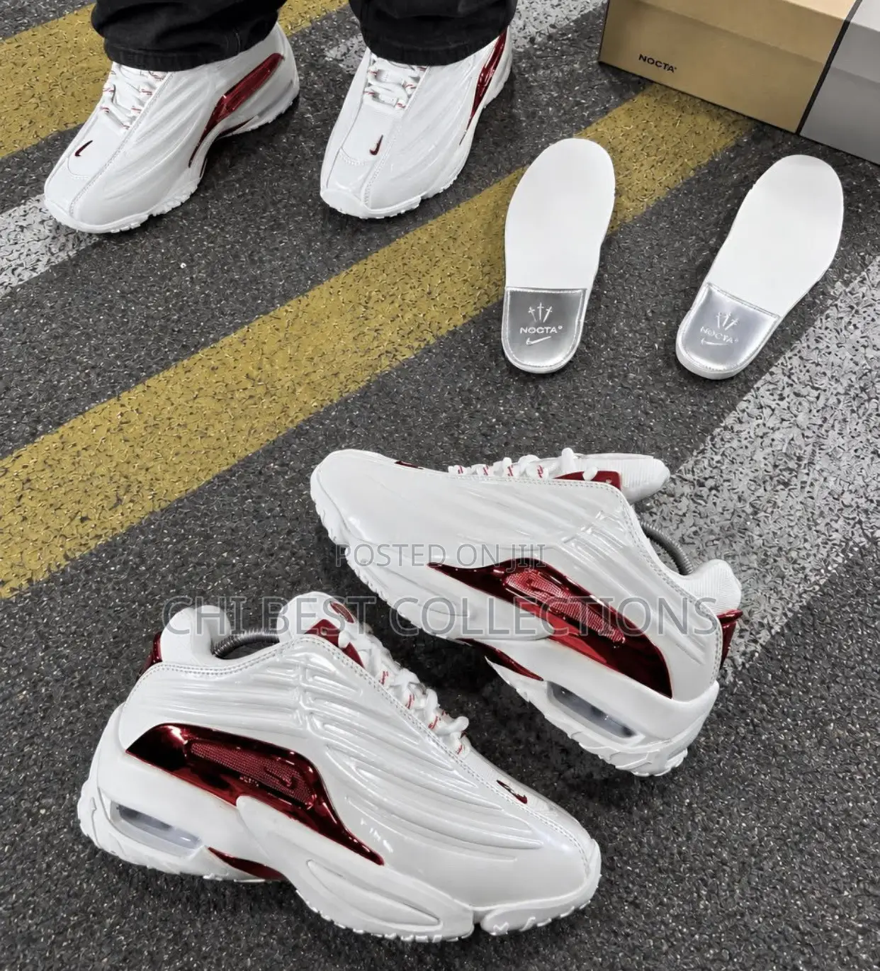  *new Nike Hot Step 2 Nocta ‘White - Glossy Red’ Snks”* 