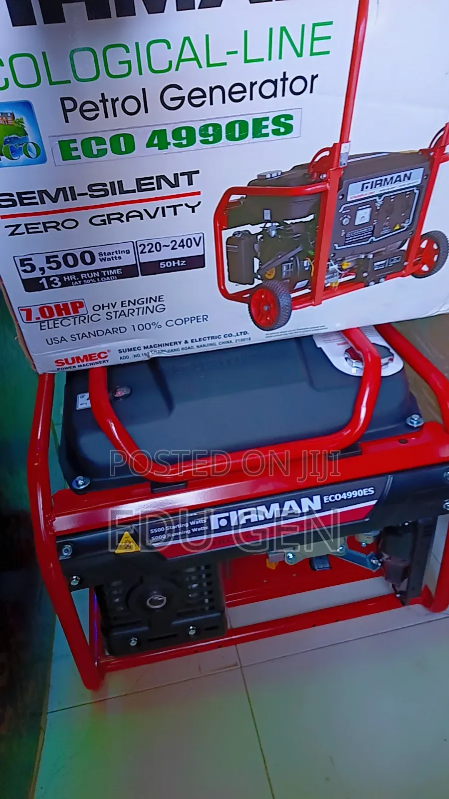 Get Your Original Firman 5.5KVA Generator Today – 100% Copper Coil
