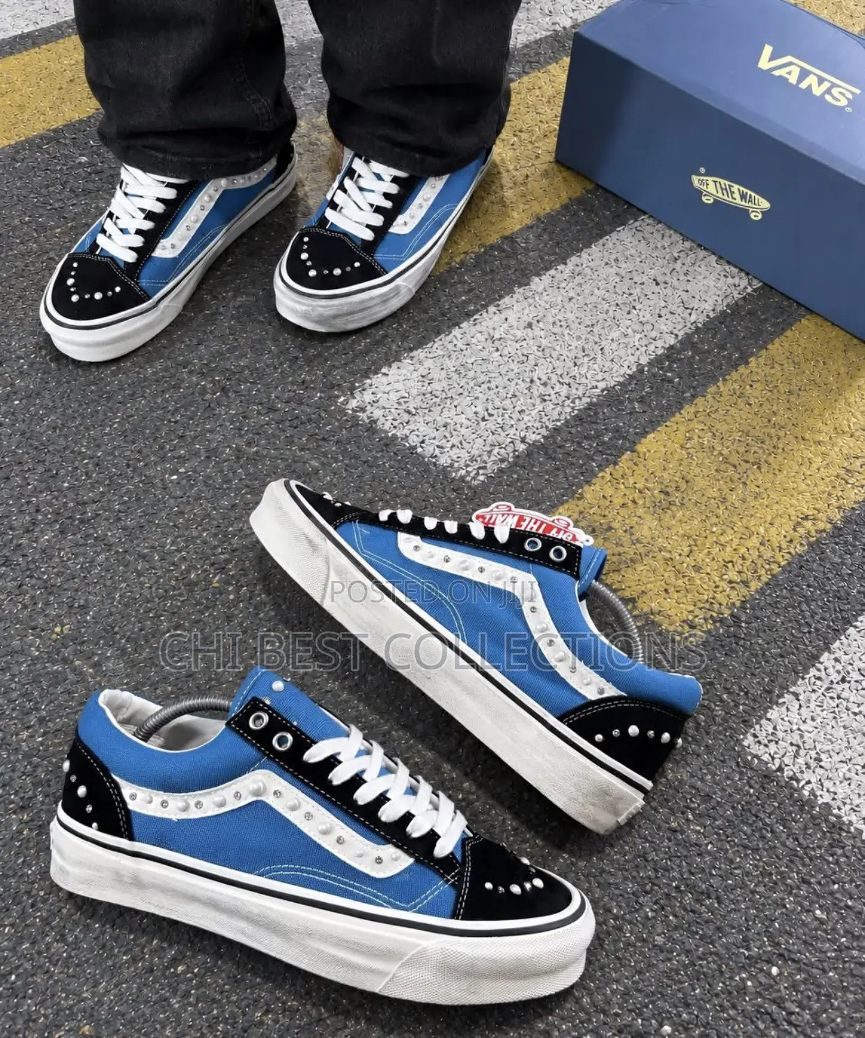 Trending New Vans Old Skool 36 Lx -Pearlized Pack ( Black Navy ) Snks”