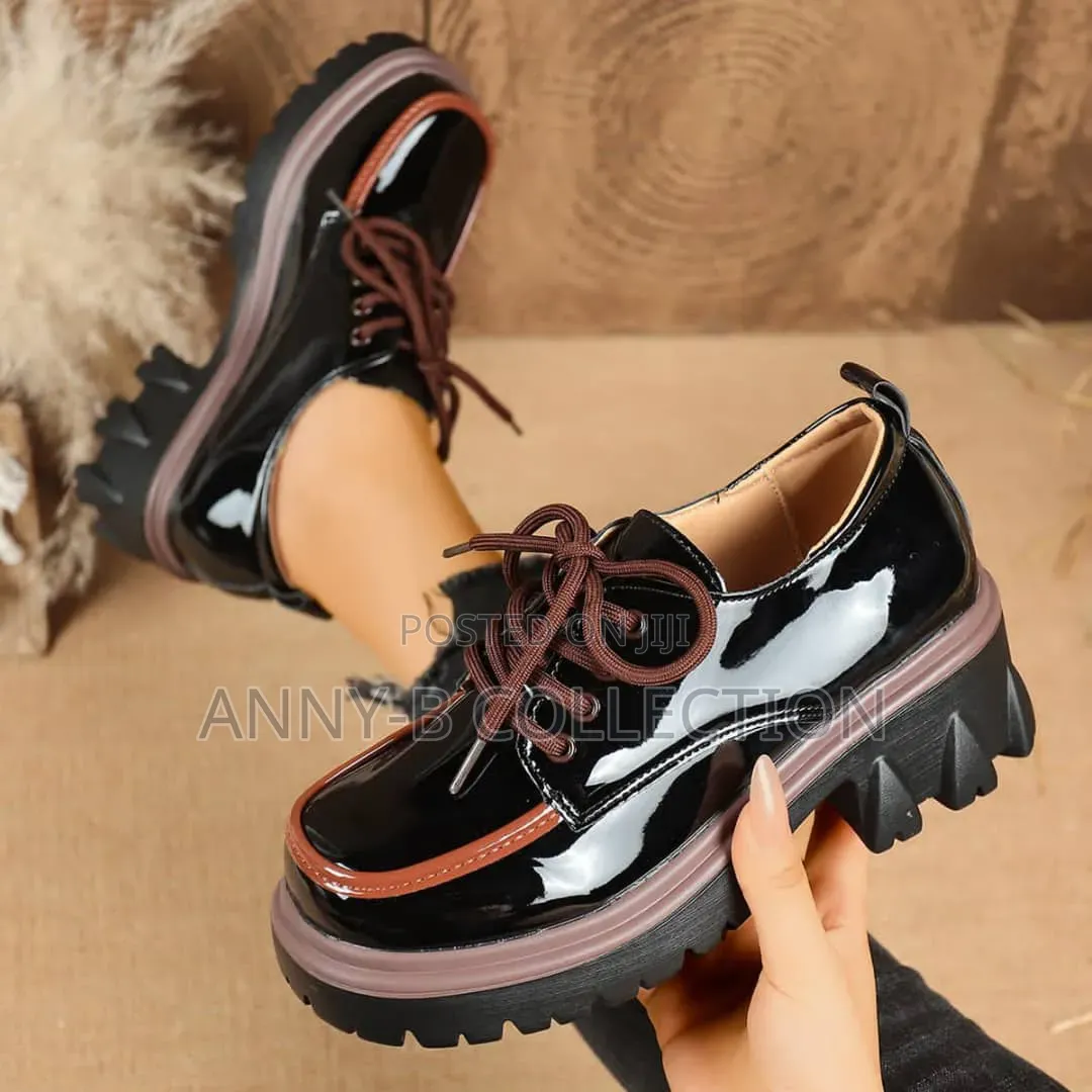 Top Quality Faux Leather Ladies Loafers Shoe