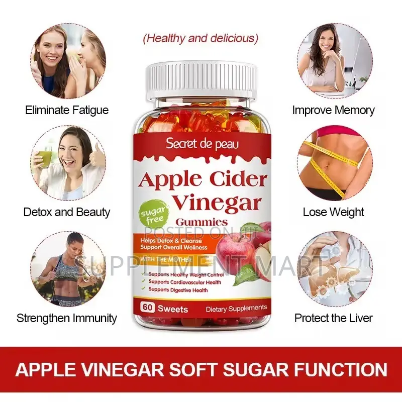 Apple Cider Gummies – Detox & Cleanse | Weight Management X60