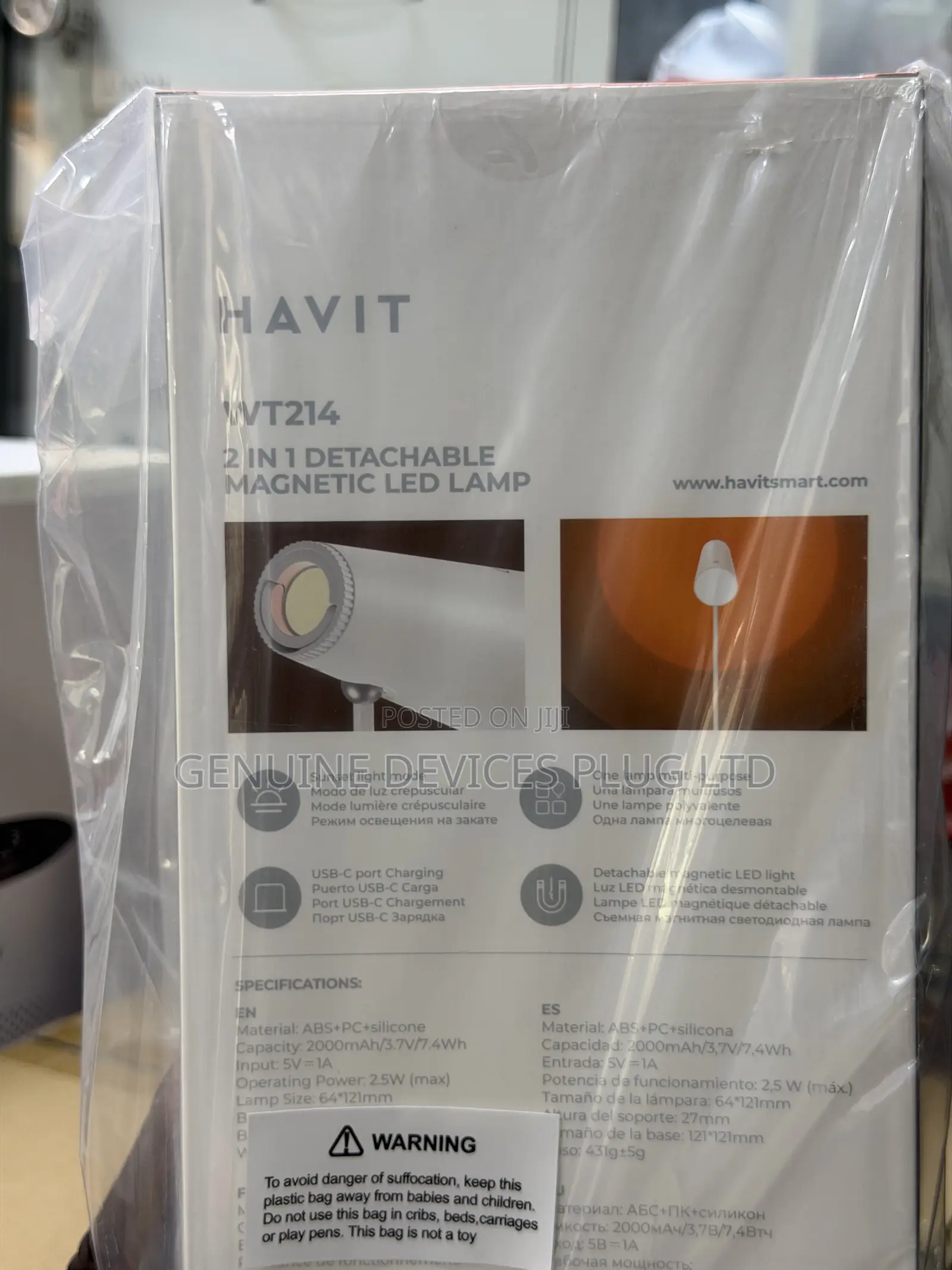 Havit WT214 2in1 Detachable Magnetic LED Lamp