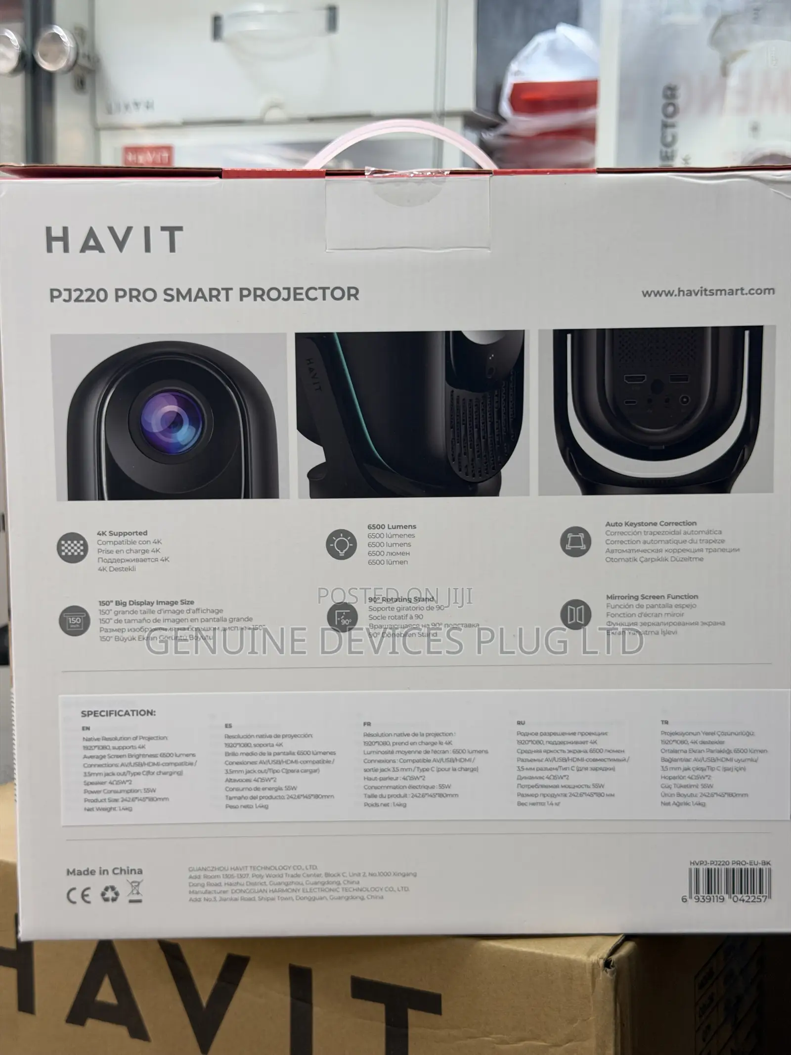 Havit PJ220 PRO Android TV 13.0 Smart Projector