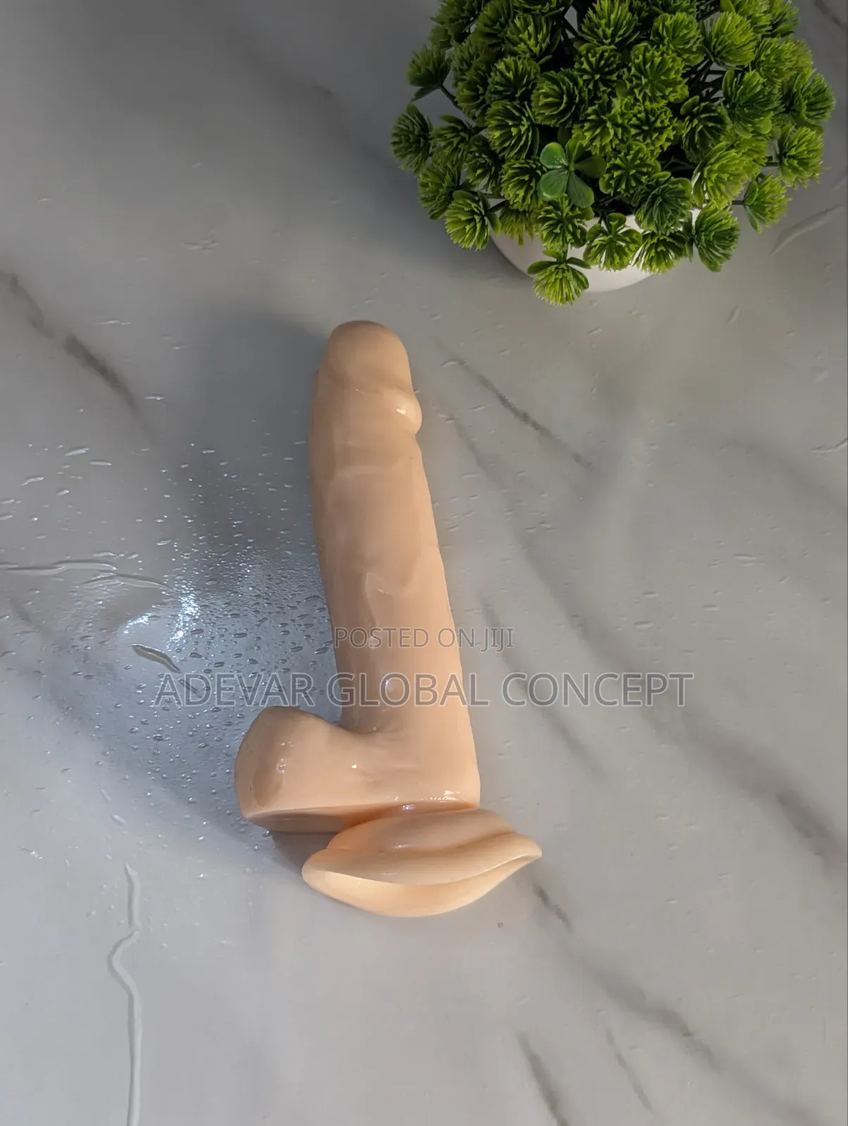 7 Inches Cream Dildo Sex Toy for Women