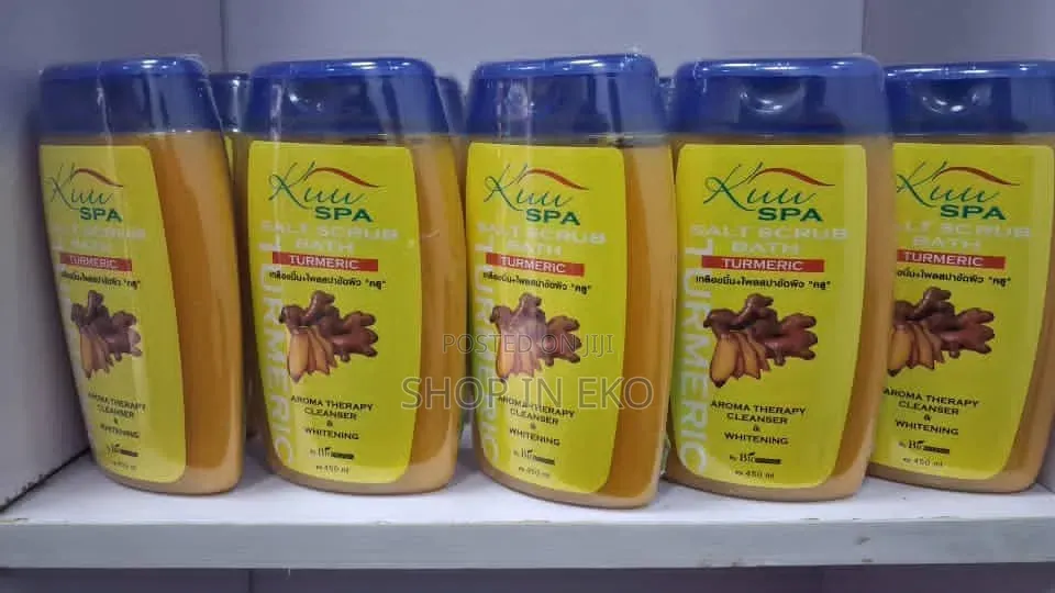Kuu SPA Salt Scrub Bath Turmeric – Aroma Therapy Cleanser & Whitening