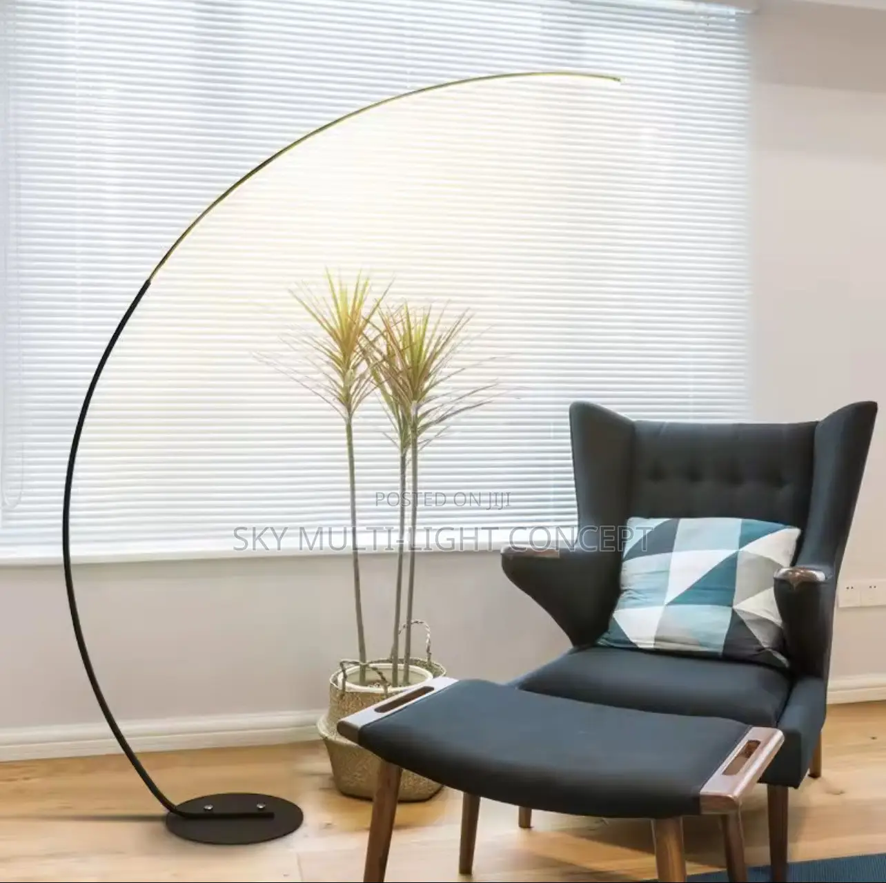 Curved LED Modern Standing Lamp