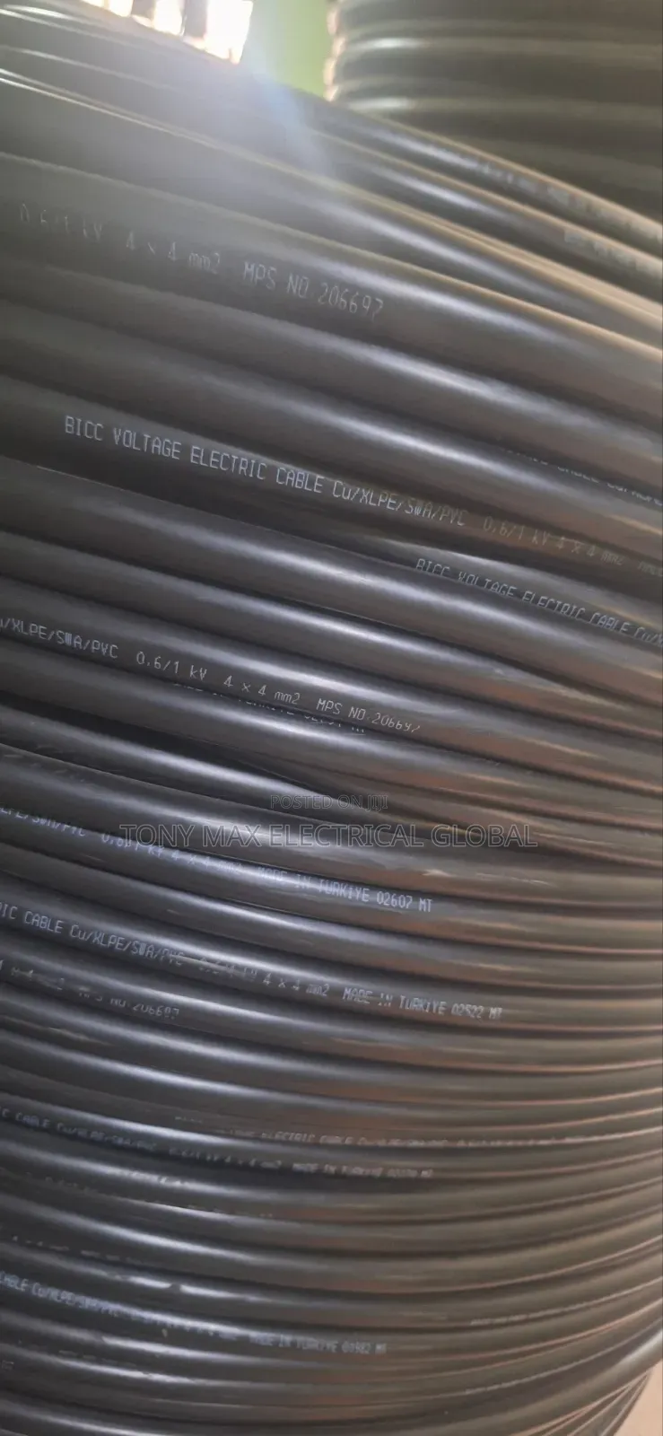 4mm 4core Armoured Cable Full Gauge Bicc