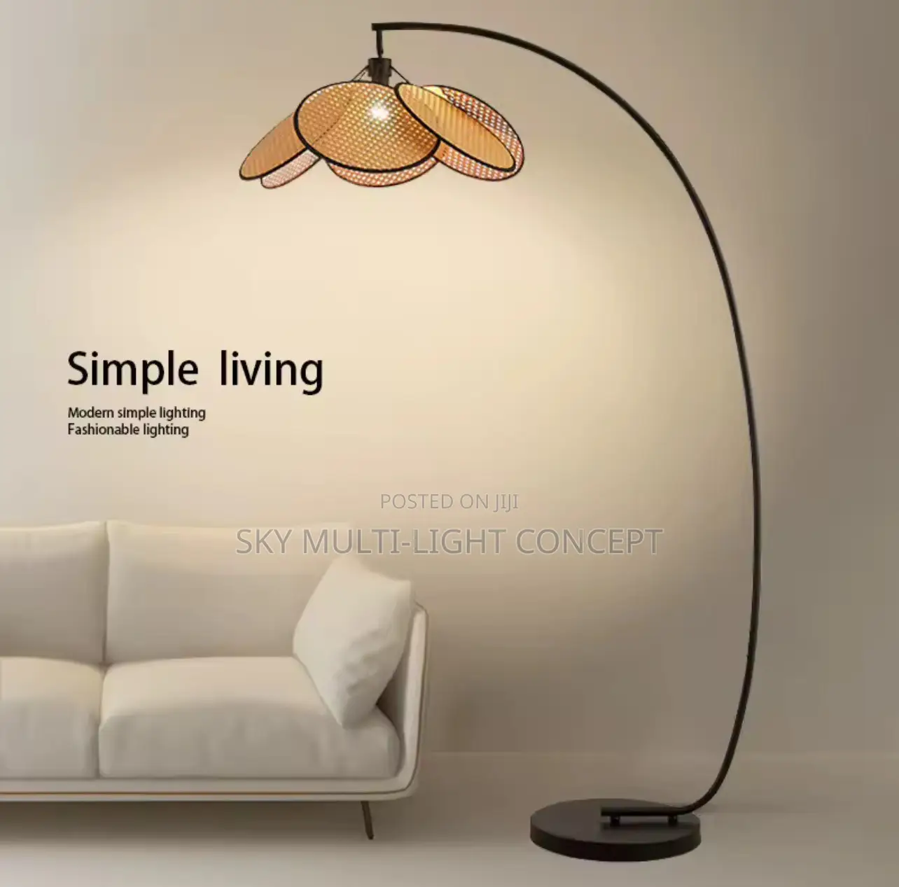 Nordic Petal Grid Floor Lamp