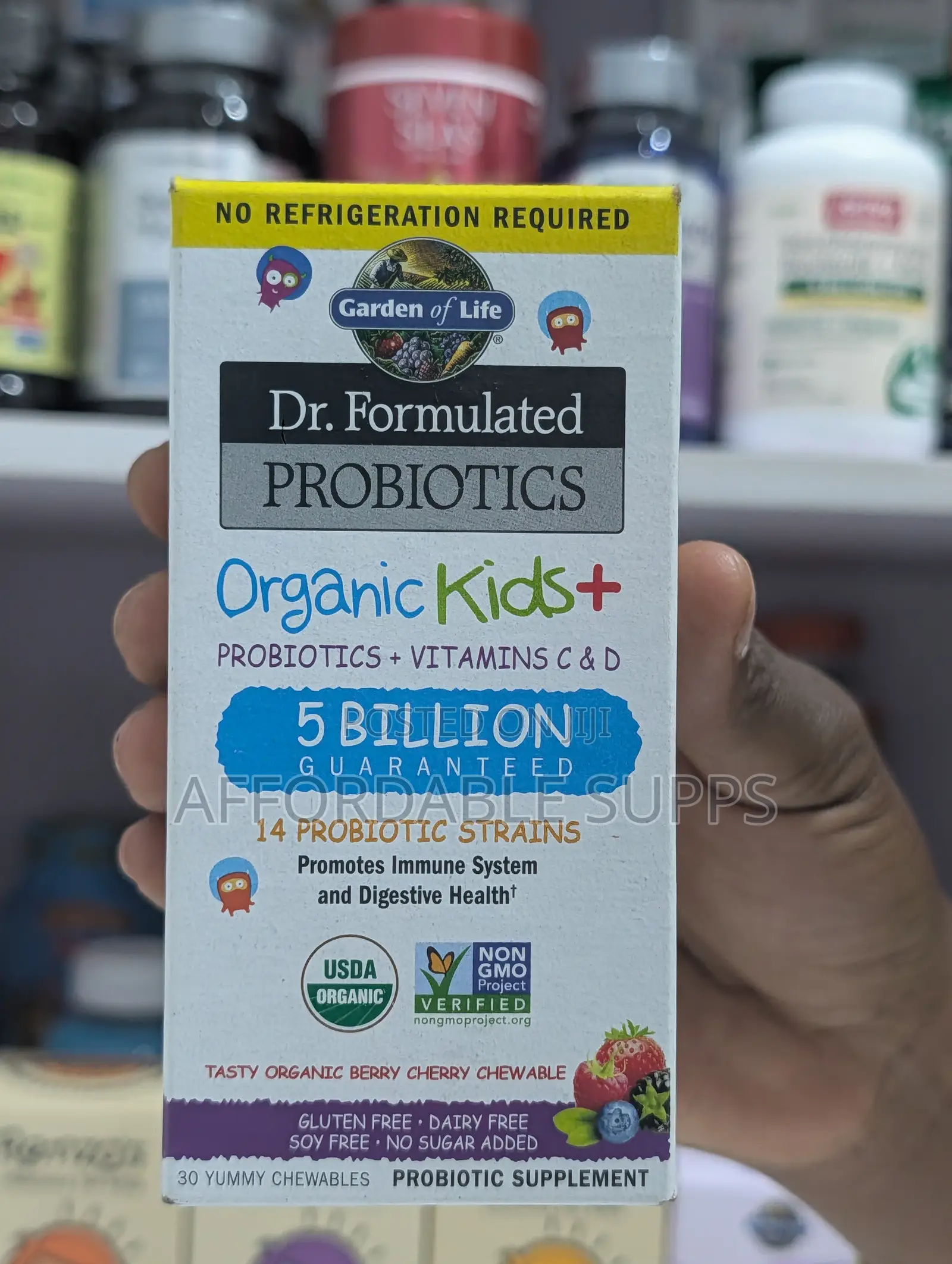 Garden of Life Kids Probiotics 5 Billion CFU – 30 Chewables