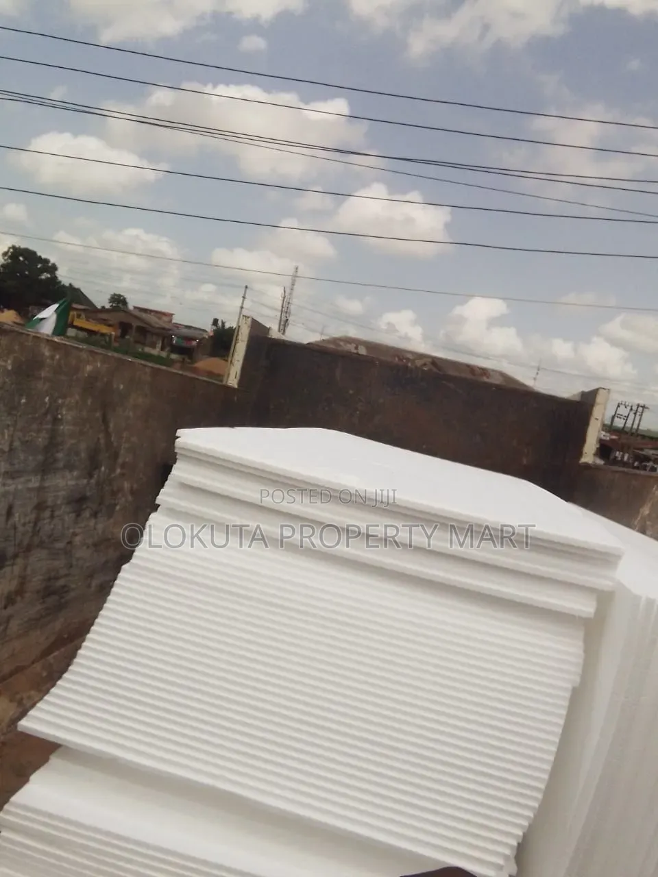 Polystyrene Board Parapet and Slab Are Available at Olokuta Property