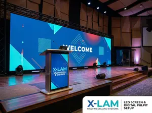 LED Screen Setup for Pulpit and Stage