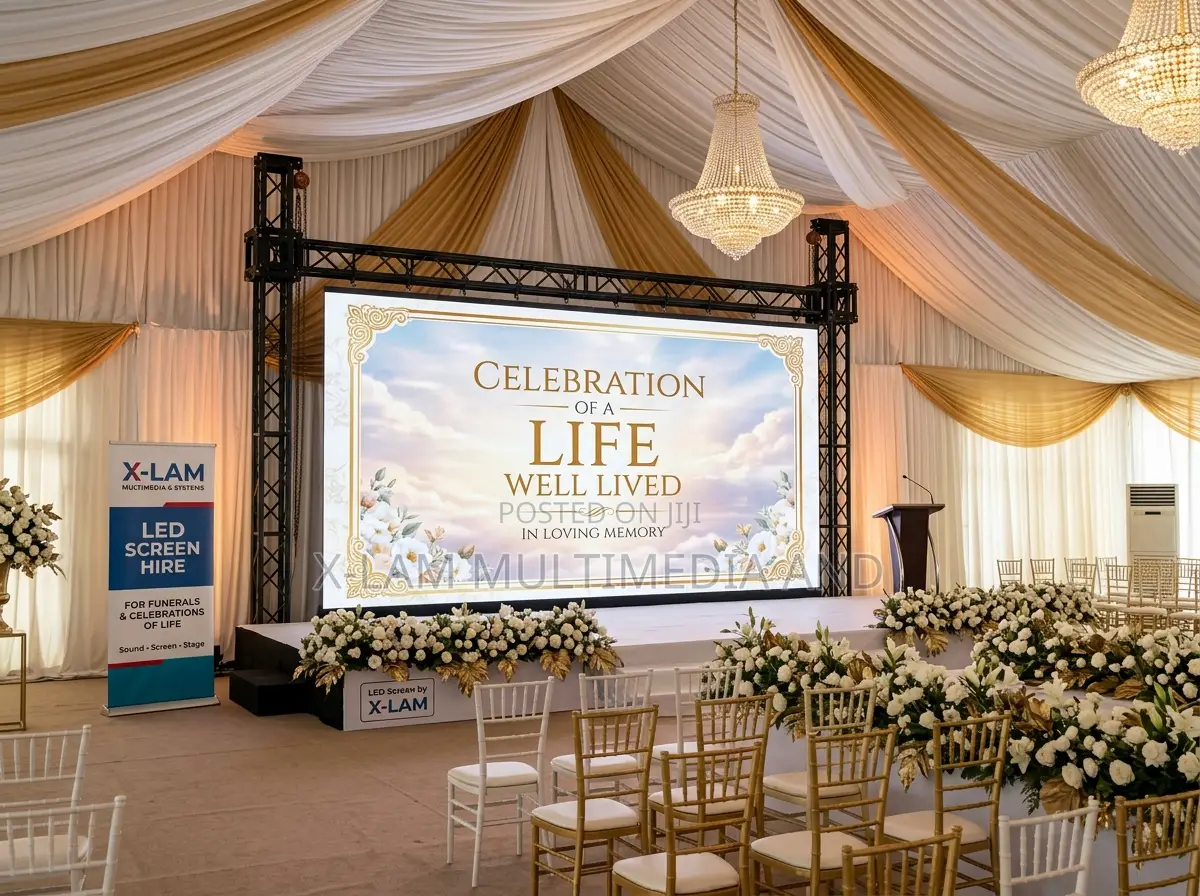 LED Screen Hire for Funeral and Celebration of Life