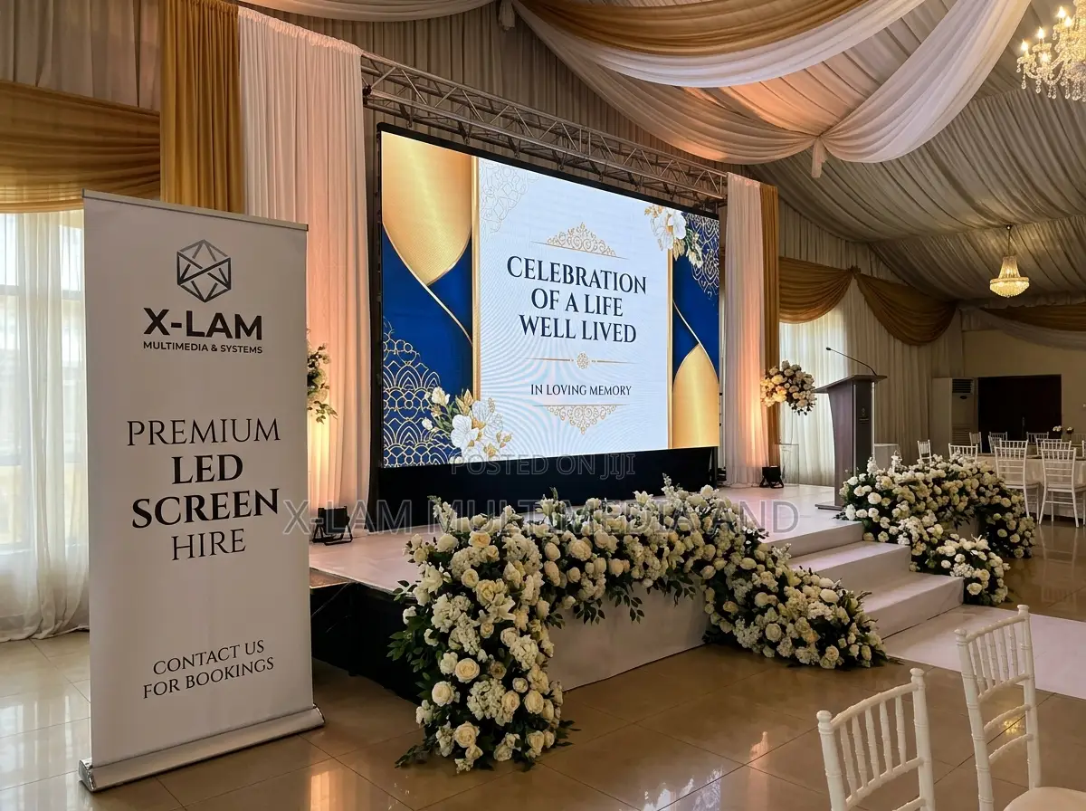 LED Screen Hire for Funeral and Celebration of Life