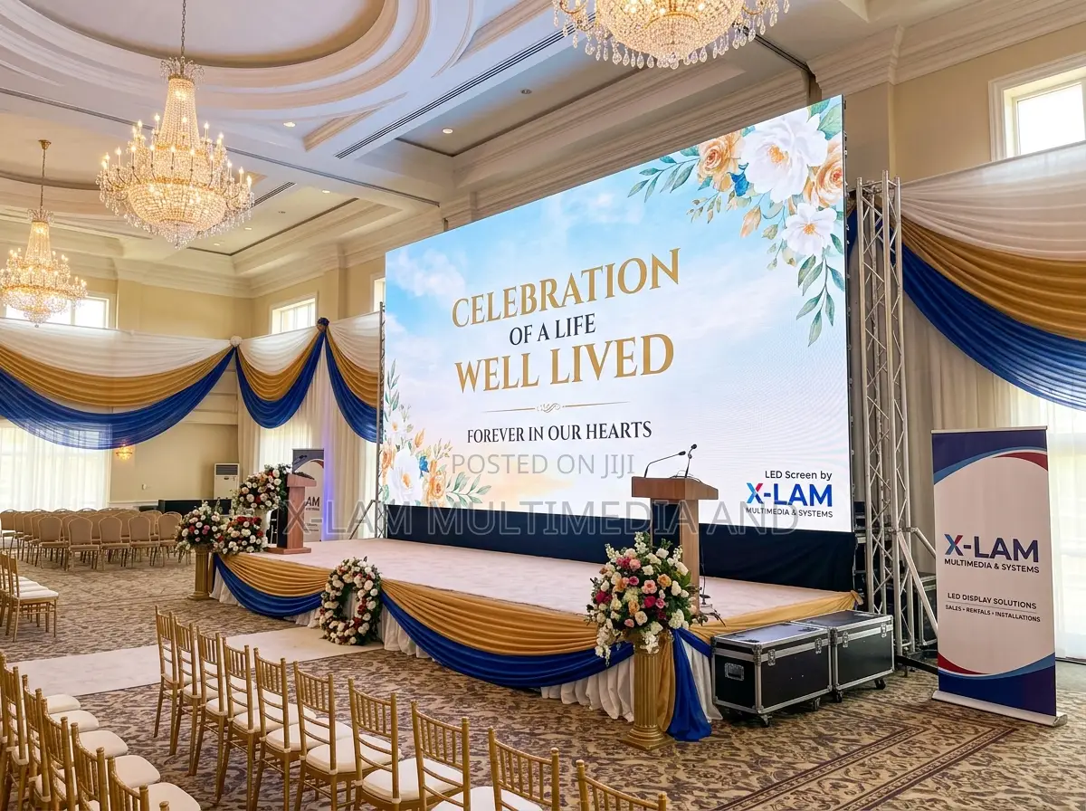 LED Screen Hire for Funeral and Celebration of Life