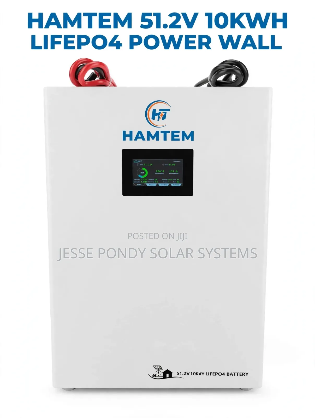 HAMTEM 51.2V 10KWH LiFePO4 Power Wall – Original