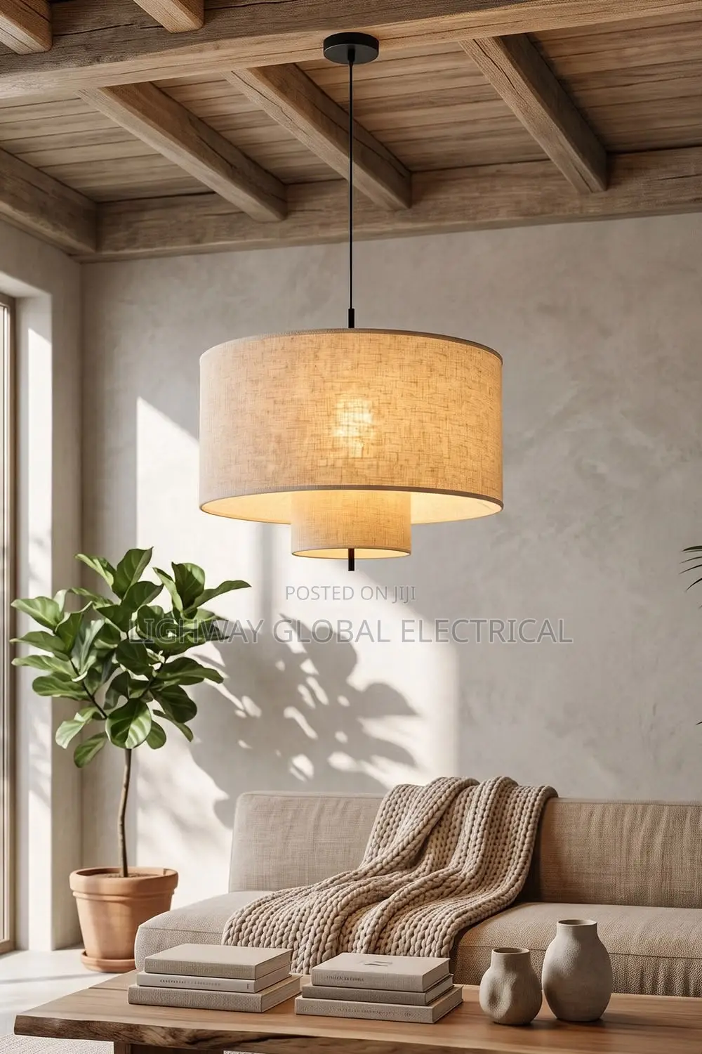 French Luxury Minimalist Fabric Vintage Light Cream Chandelier