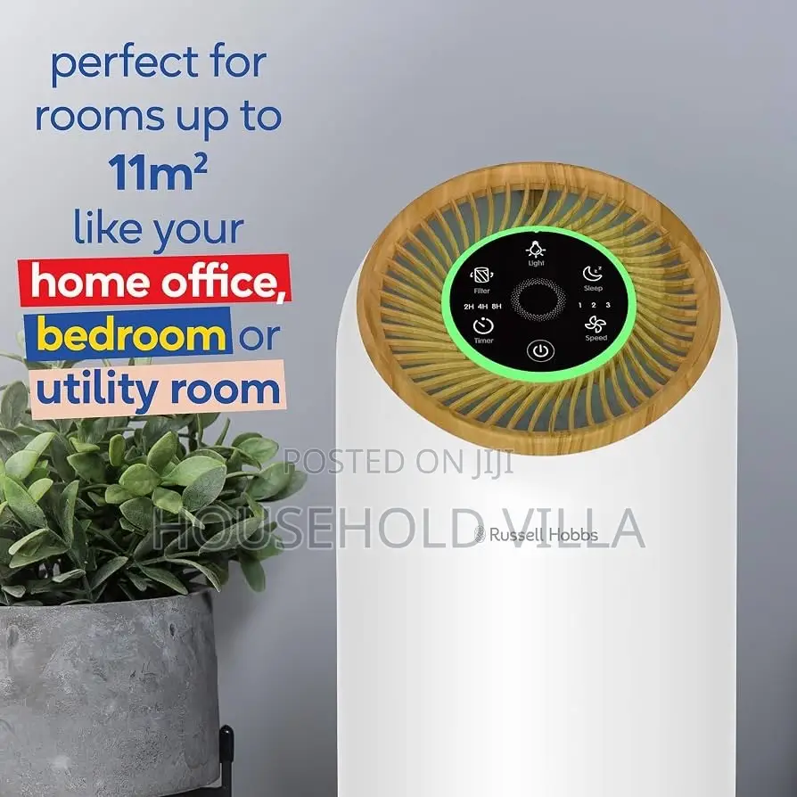Russell Hobbs Air Purifier for Bedroom Home 90m