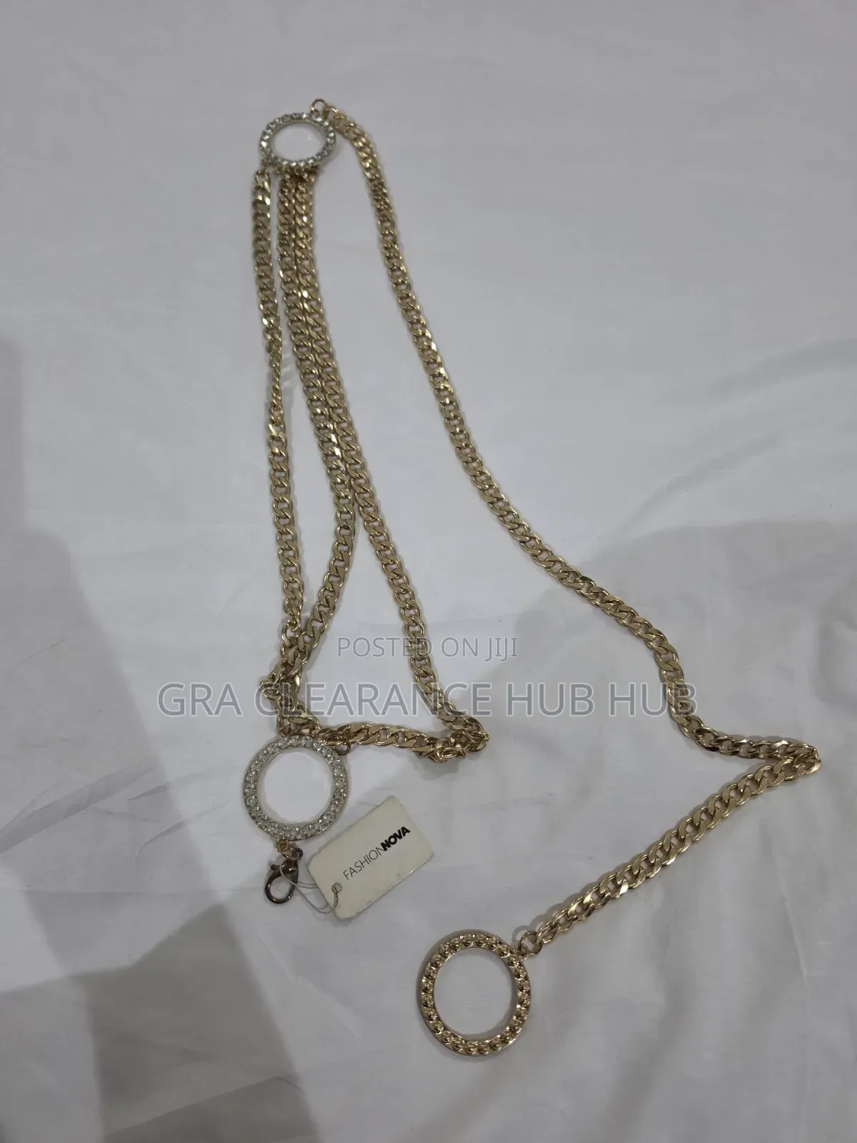Fashion Nova Gold Multilayer Chain Belt (New With Tags)