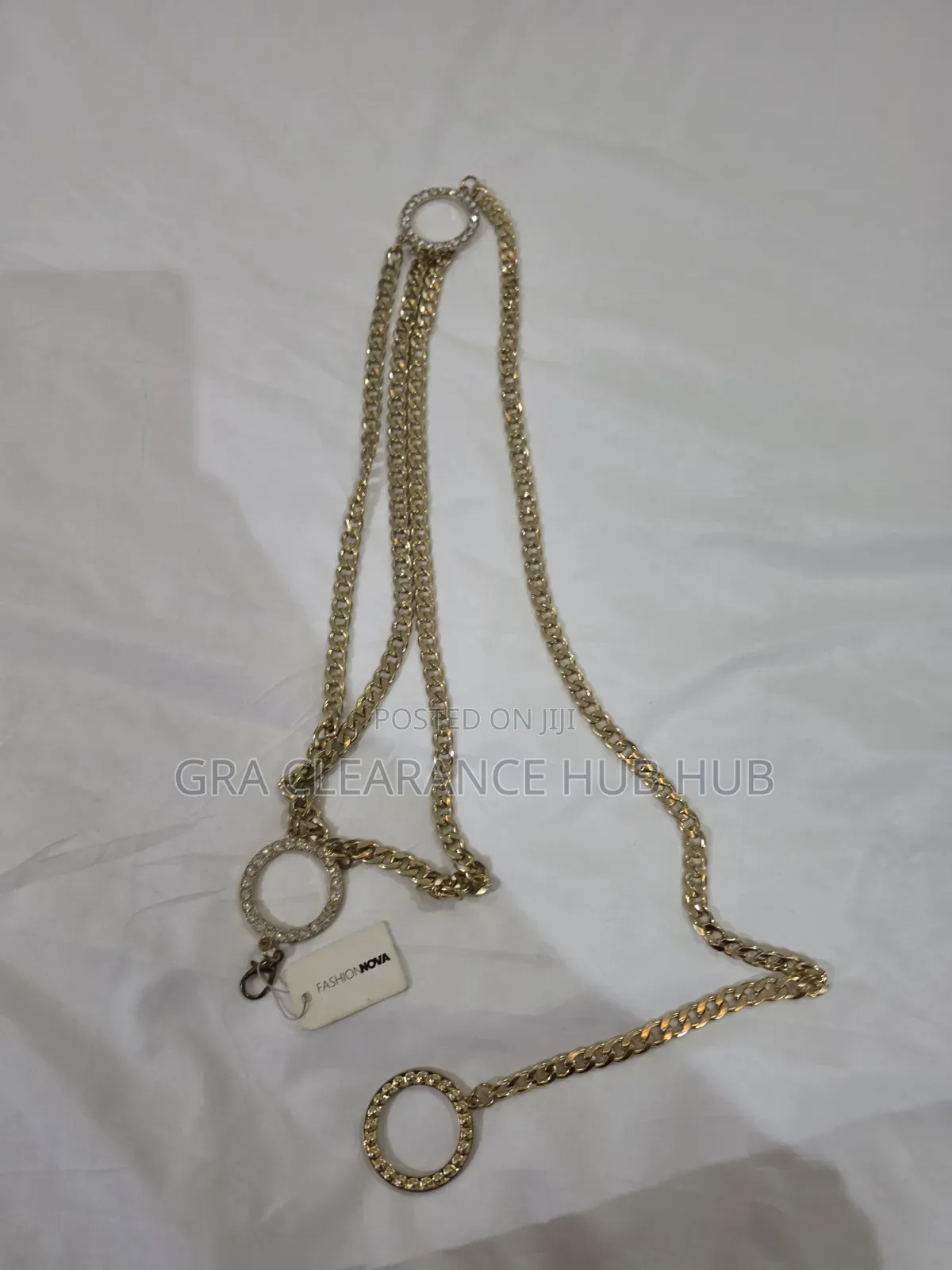 Fashion Nova Gold Multilayer Chain Belt (New With Tags)