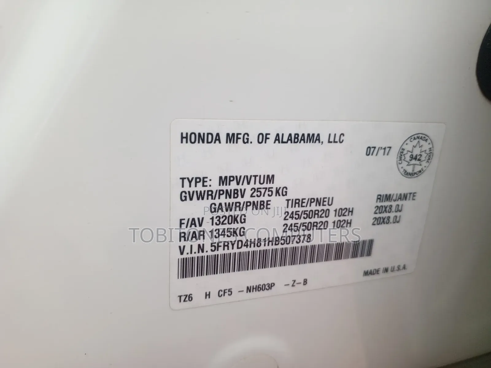 Acura MDX Base FWD 2018 White