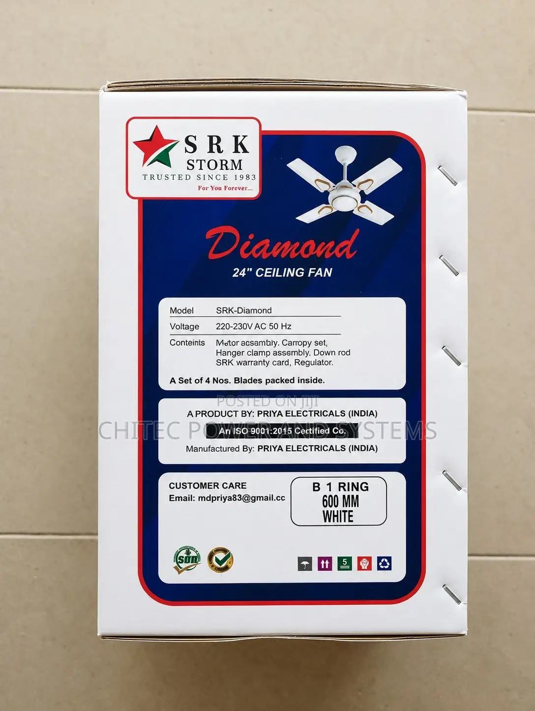 24 Inches Ceiling Fan