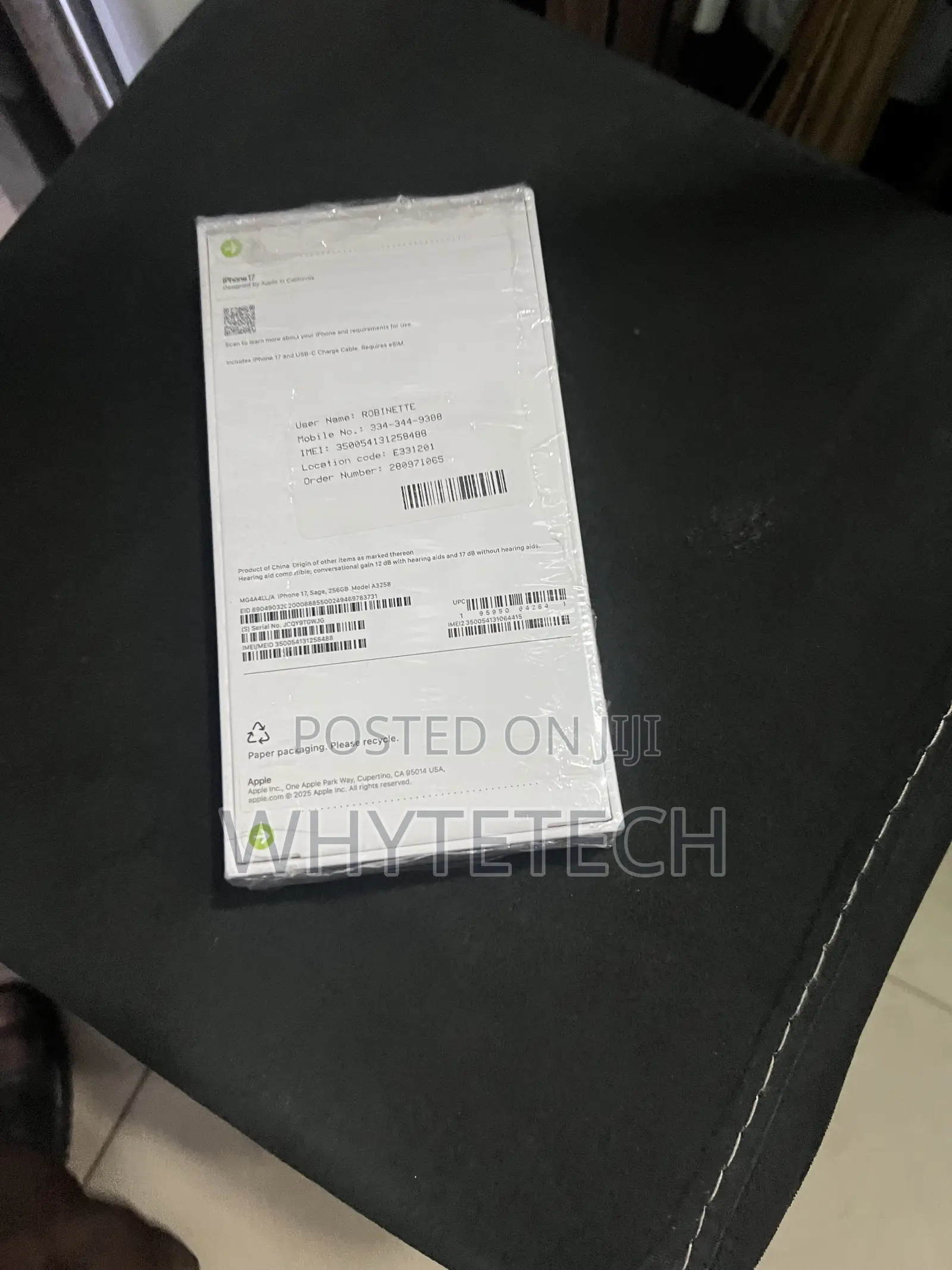 New Apple iPhone 17 256 GB Green