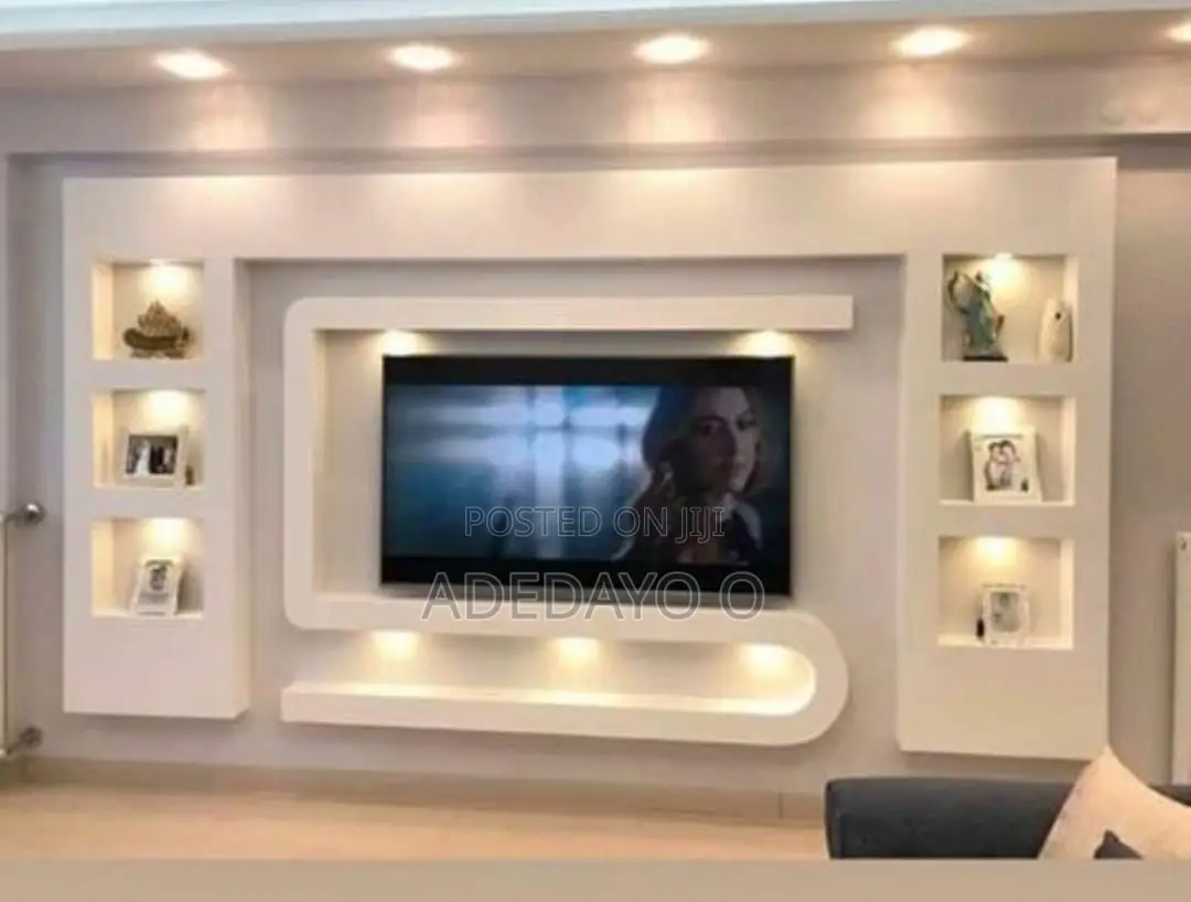 TV Shelf Design & TV Wall Decoration Services (POP)