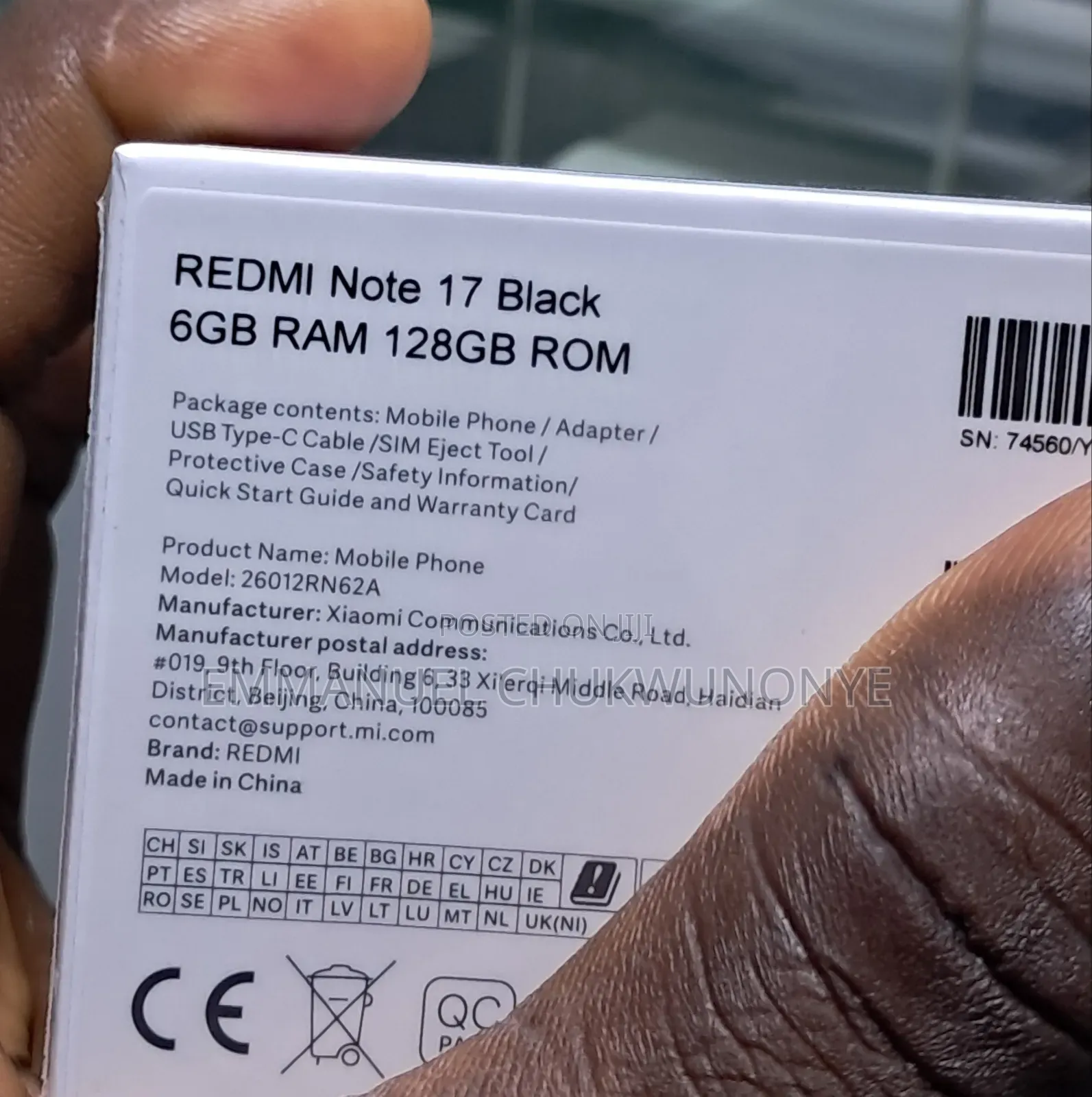 New Xiaomi Redmi Note 17 128 GB Black
