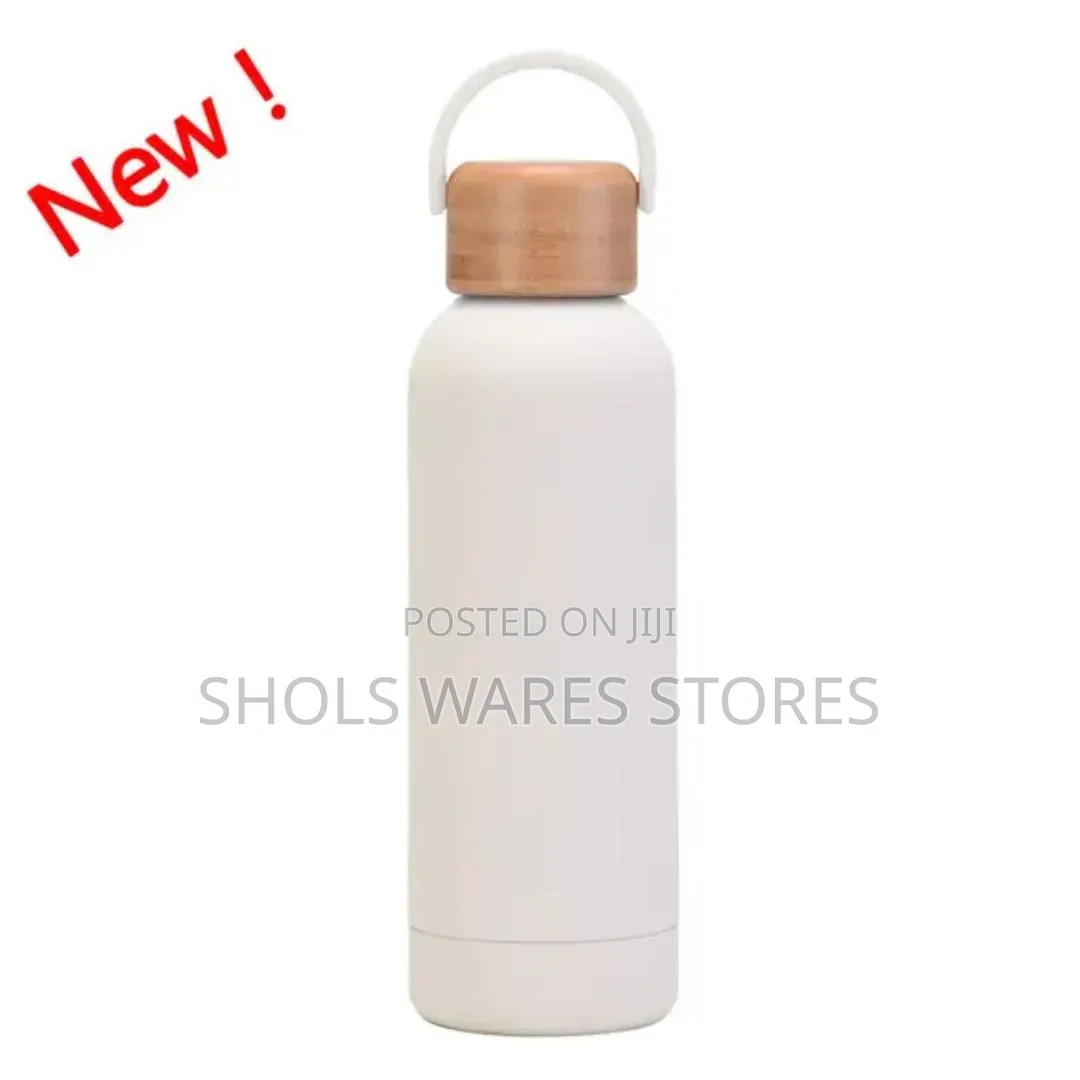 500ML Bamboo Stainless Steel Vacuum Flask /Water Bottle With Handle