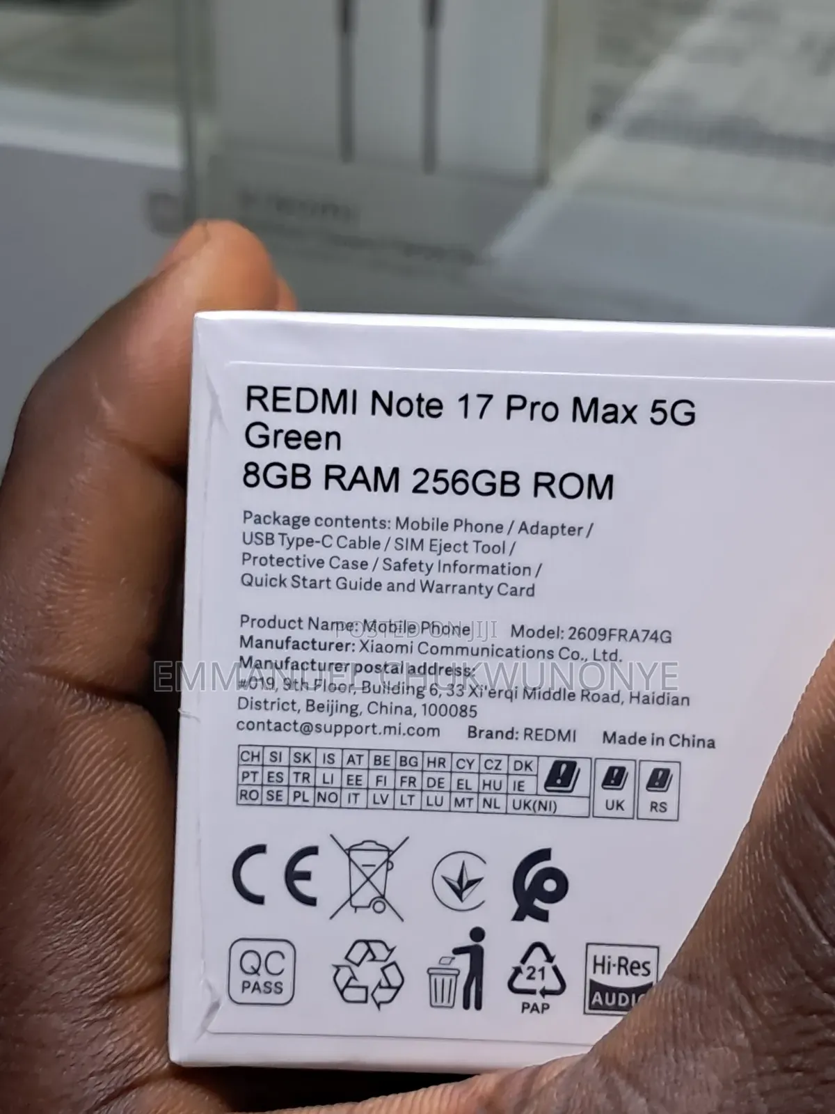 New Xiaomi Redmi Note 17 Pro Max 256 GB Black