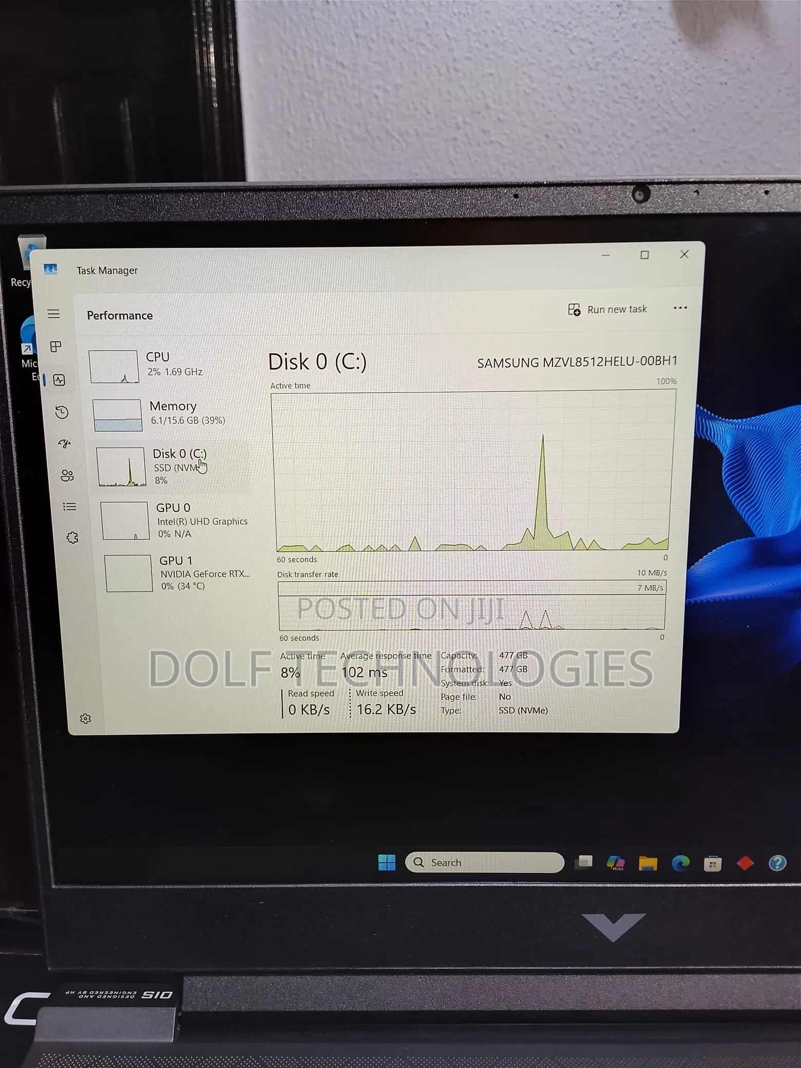 Laptop HP Victus 15 16GB Intel Core i5 SSD 512GB