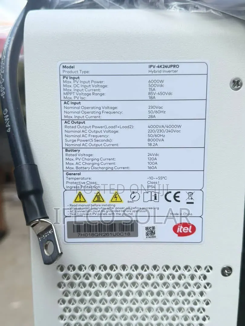 Dur- Power 4.2kwh 24v Paired With 4kva 24v Itel Hybrid Inverter