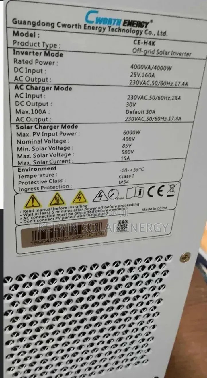 4kva Off Grid Inverter Cworth