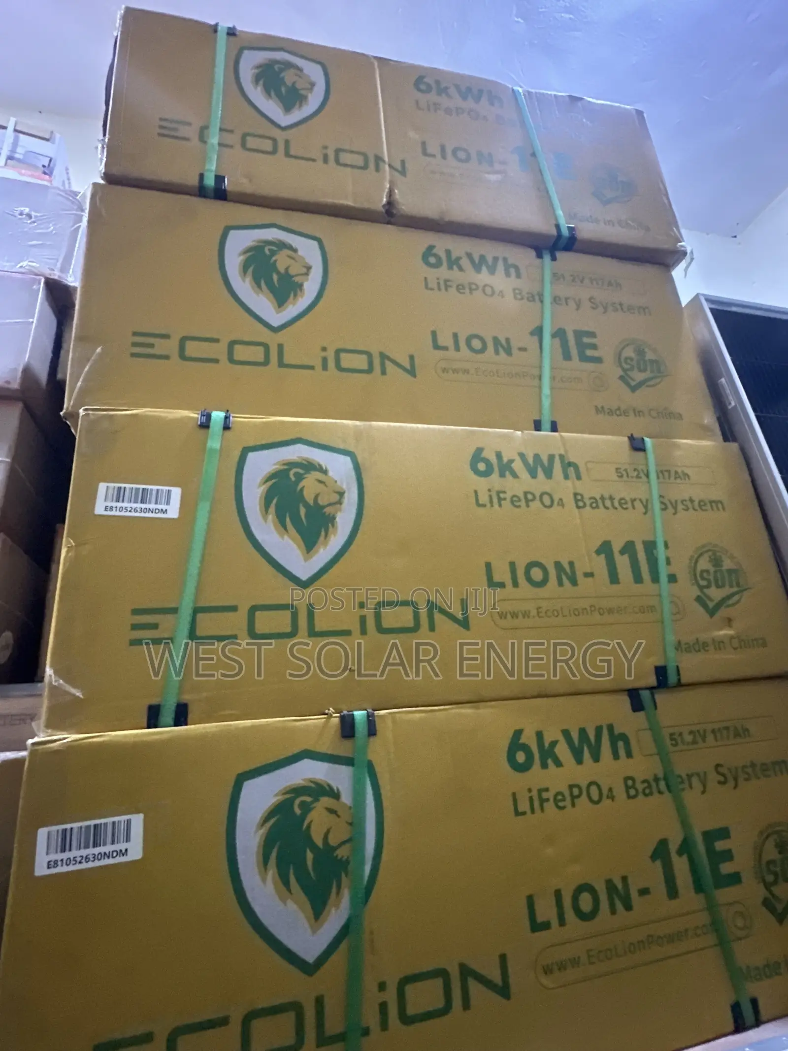 6Kwh 51.2V EcoLion Lithium Ion Battery