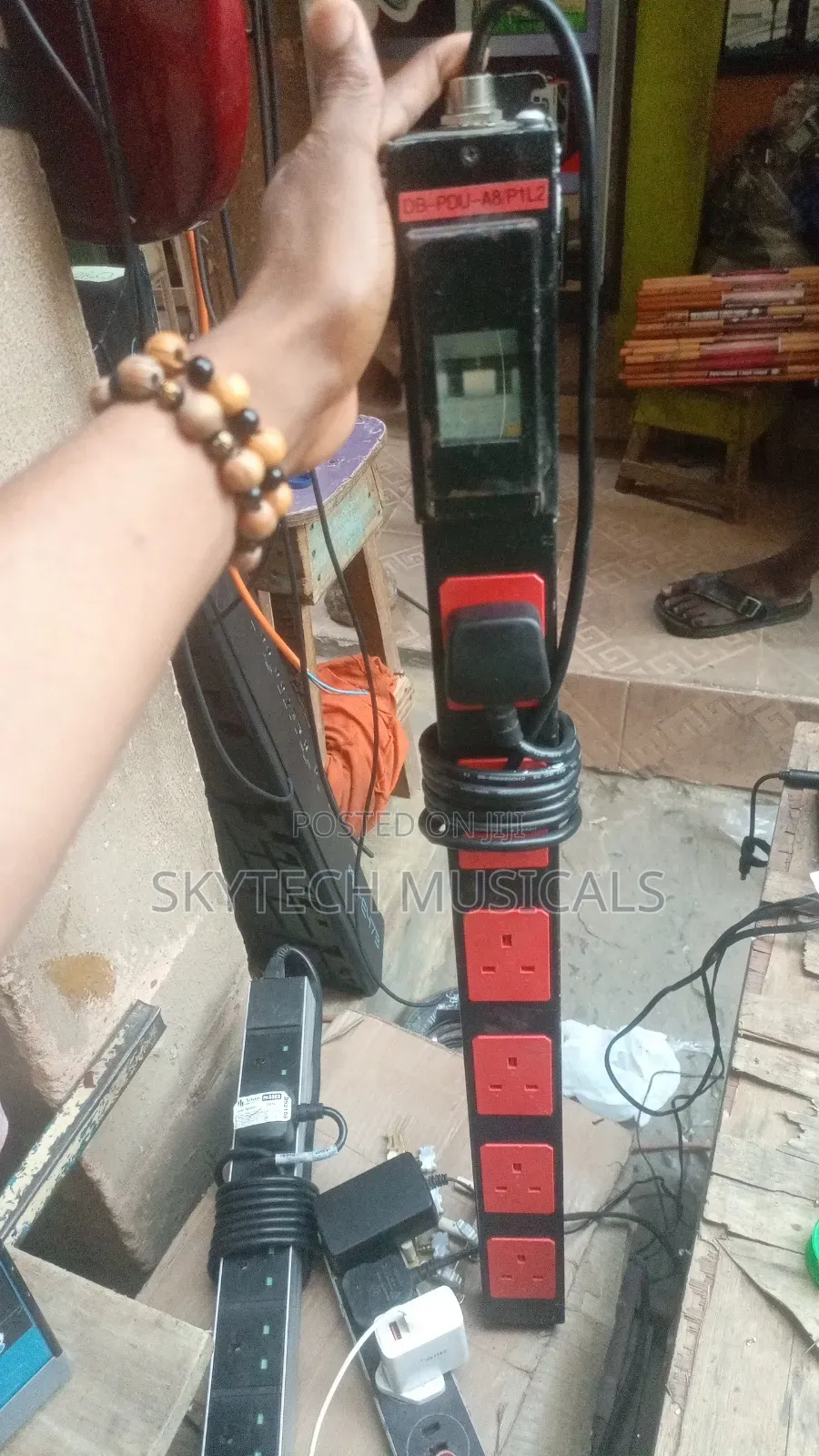 Original Tokunbo 6 Way Industrial Extension With Circuit Breaker