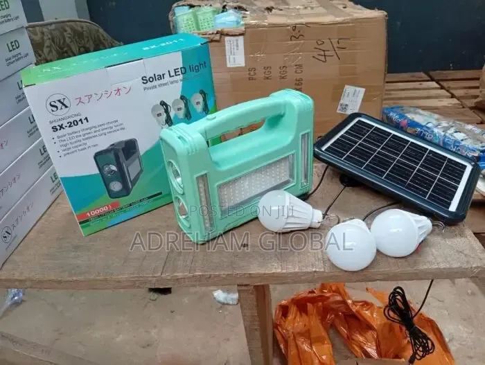 Quality Big Size Solar Led Light/Lamp With Panel and 3 Bulb (Big Size