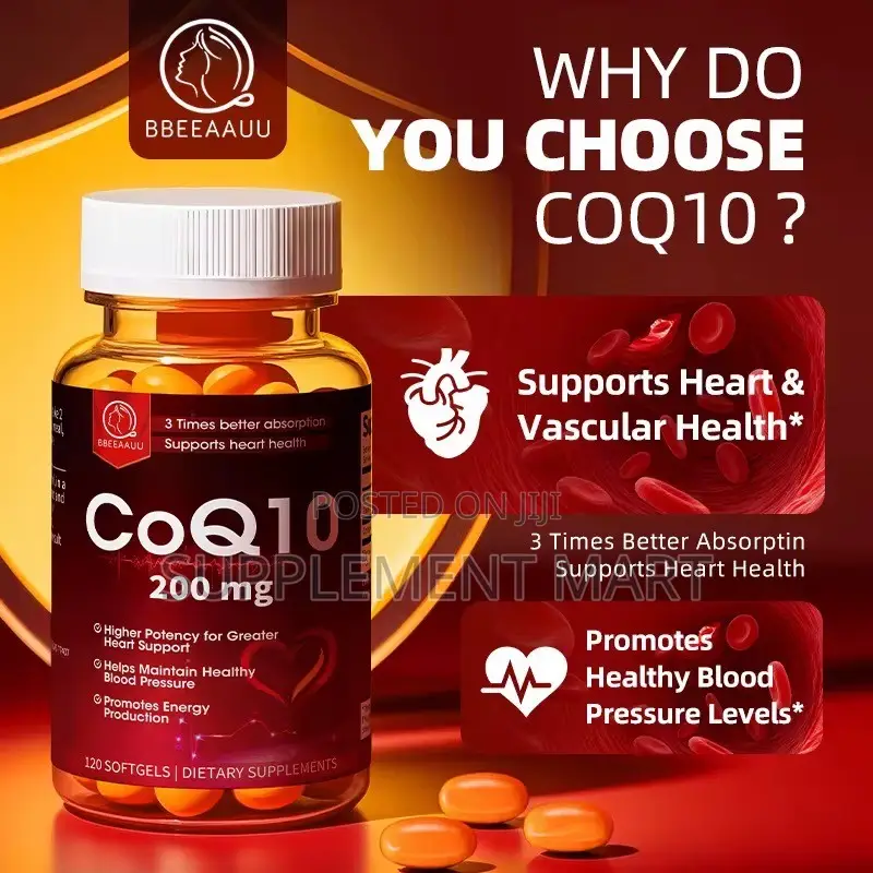 CoQ 10 200mg Capsules X120 | Heart Support | Healthy Blood Pressure