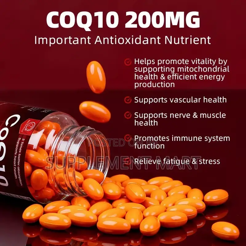 CoQ 10 200mg Capsules X120 | Heart Support | Healthy Blood Pressure